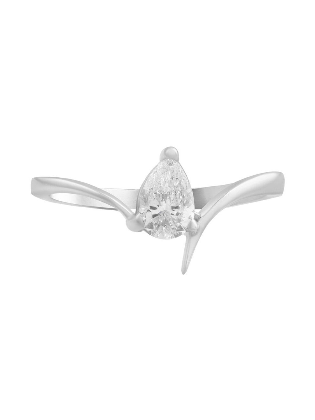 DAZZLING CONCEPTS 925 Sterling Silver Singular Love Ring