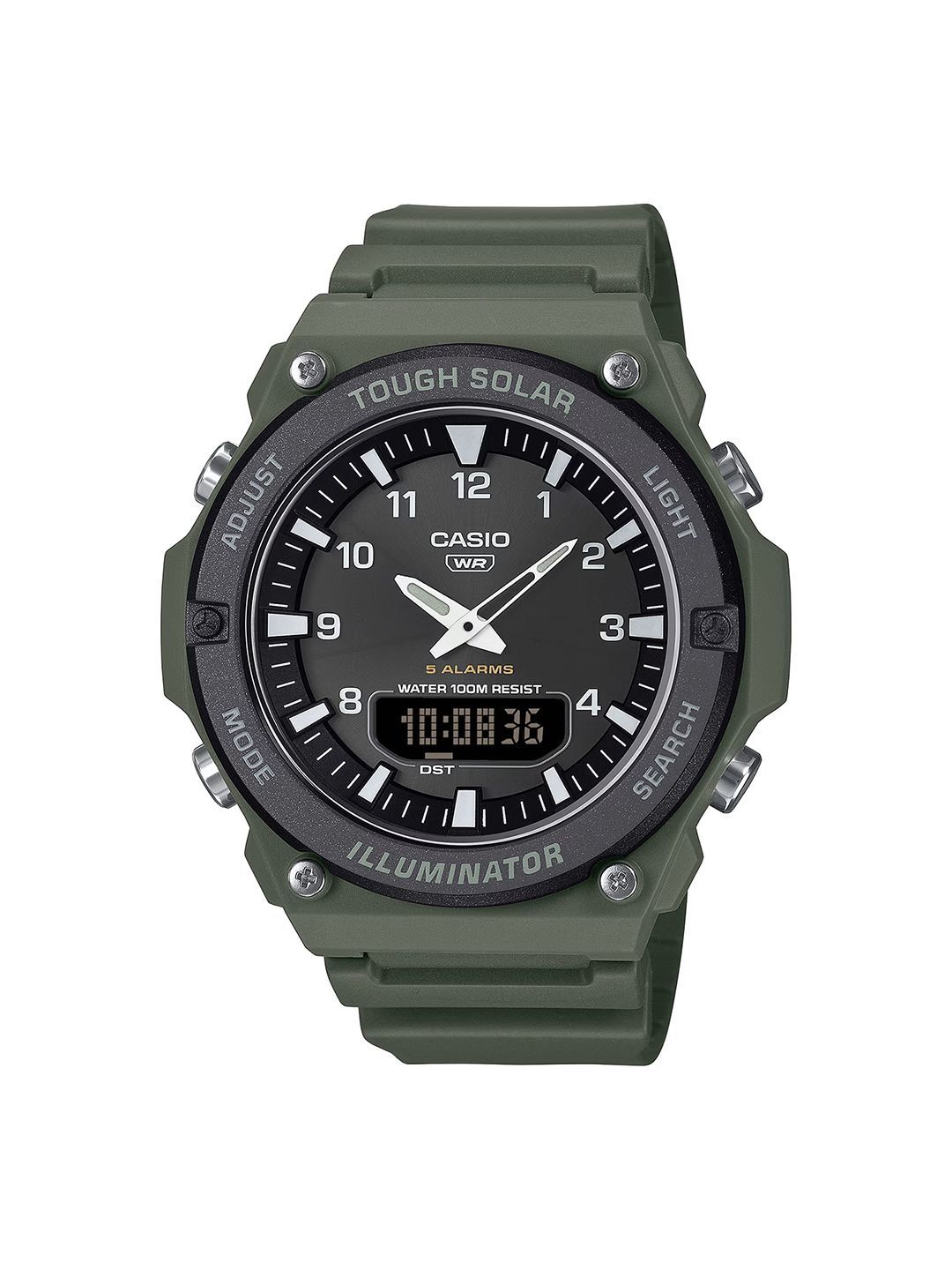 CASIO CASIO Men Dial & Straps Analogue and Digital Solar Powered Watch AD287