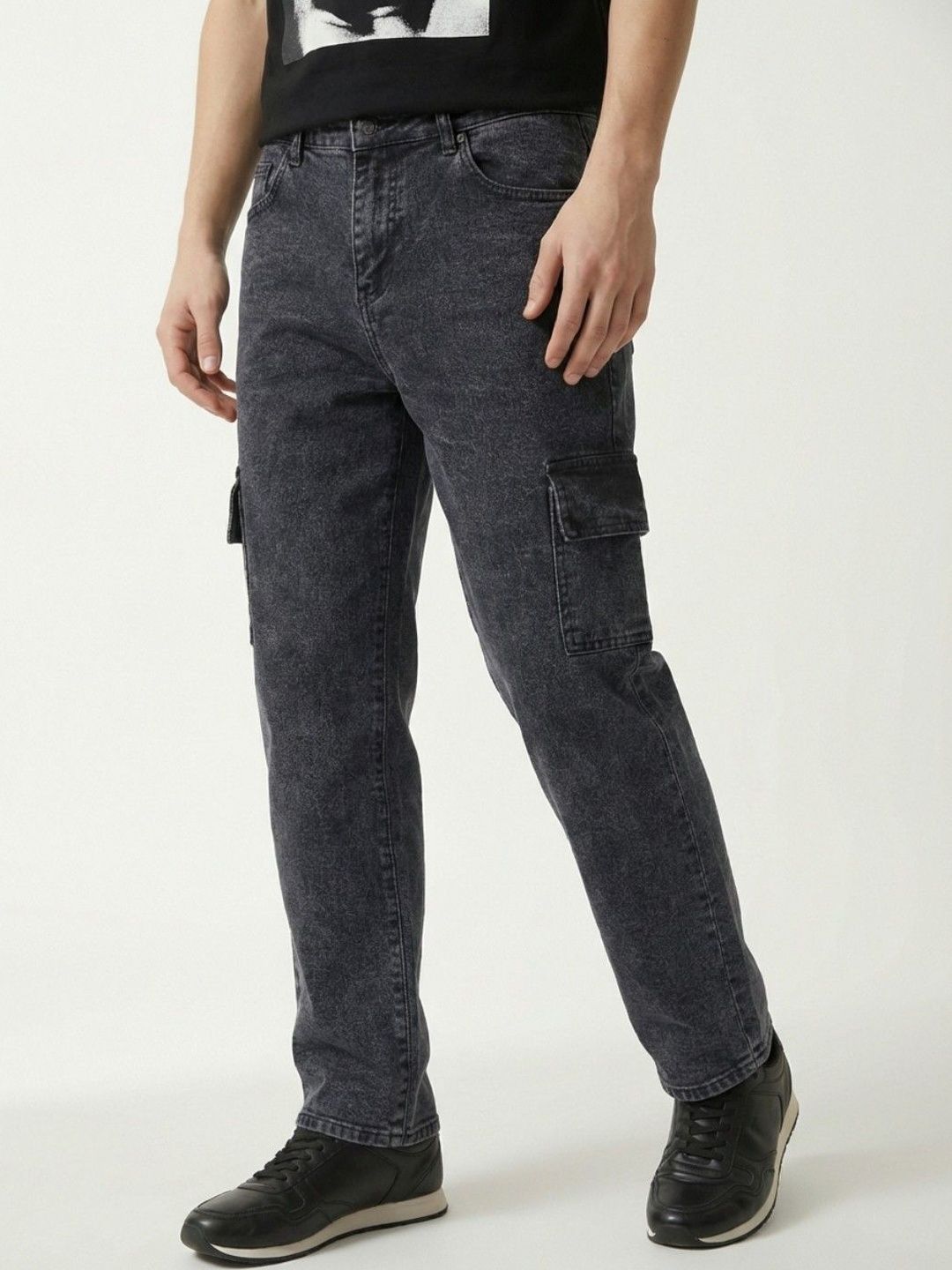glitchez Men Classic Mid-Rise Light Fade Stretchable Jeans