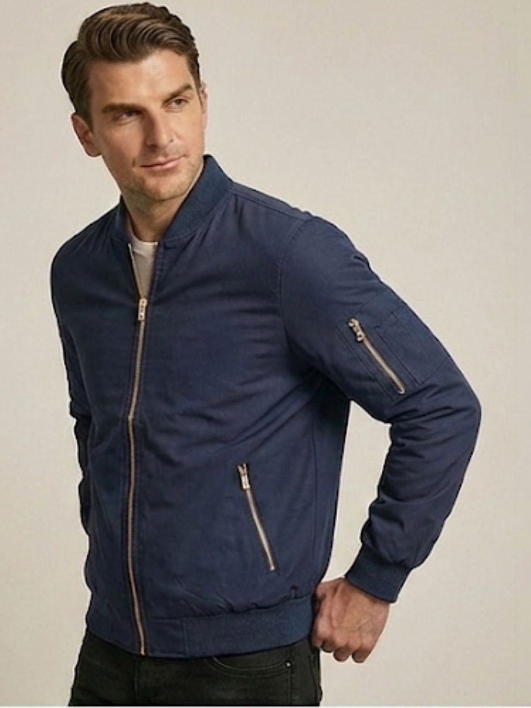 MIA FASHION Men Lightweight Bomber Jacket