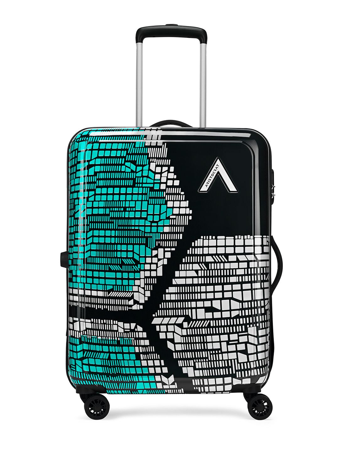 Aristocrat Aristocrat Bruce Blue Medium Hard Luggage 64cm Check-in Trolley 8-Wheel & Combination Lock