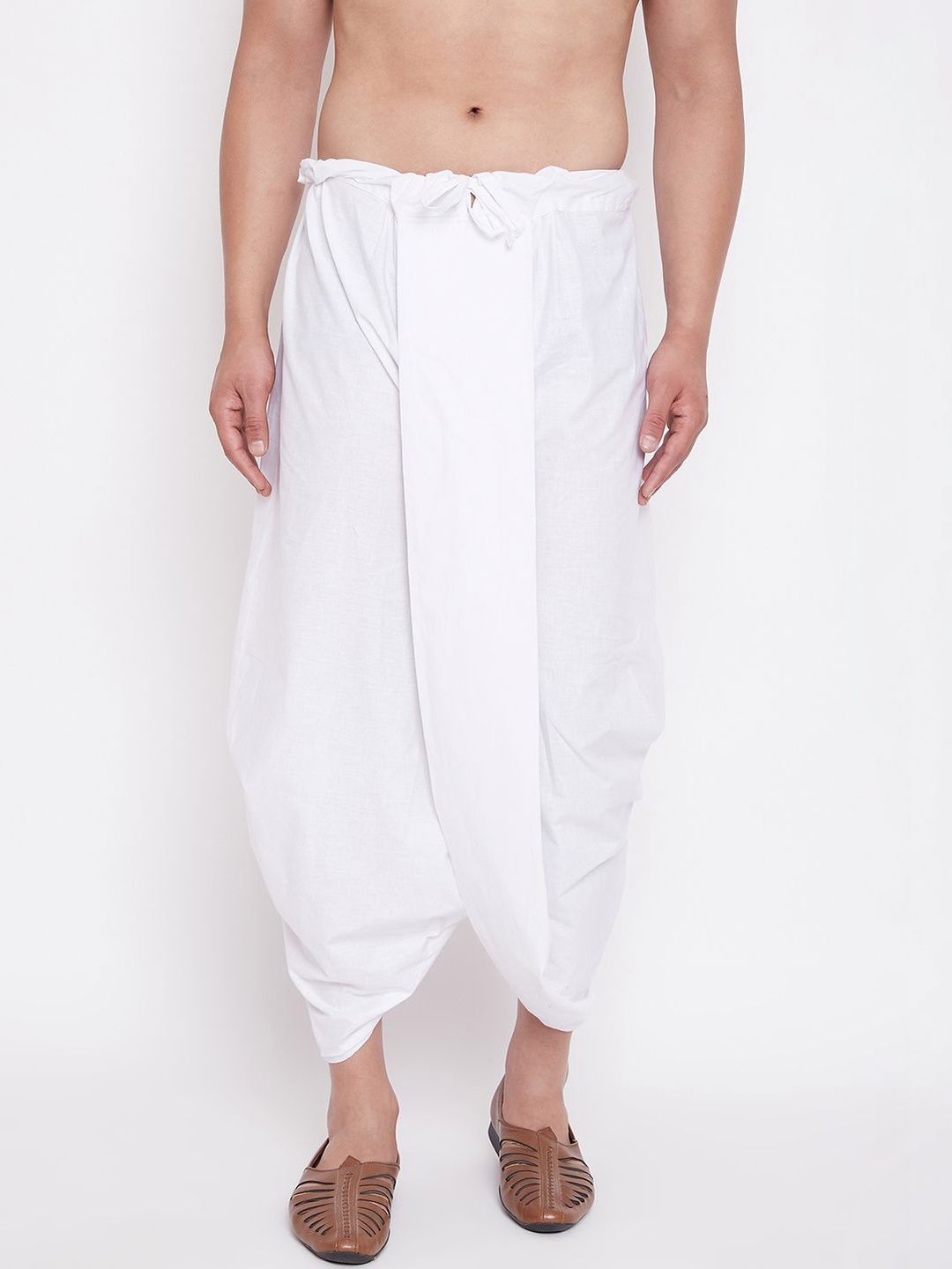 VASTRAMAY Men Cotton Dhoti Dhotis