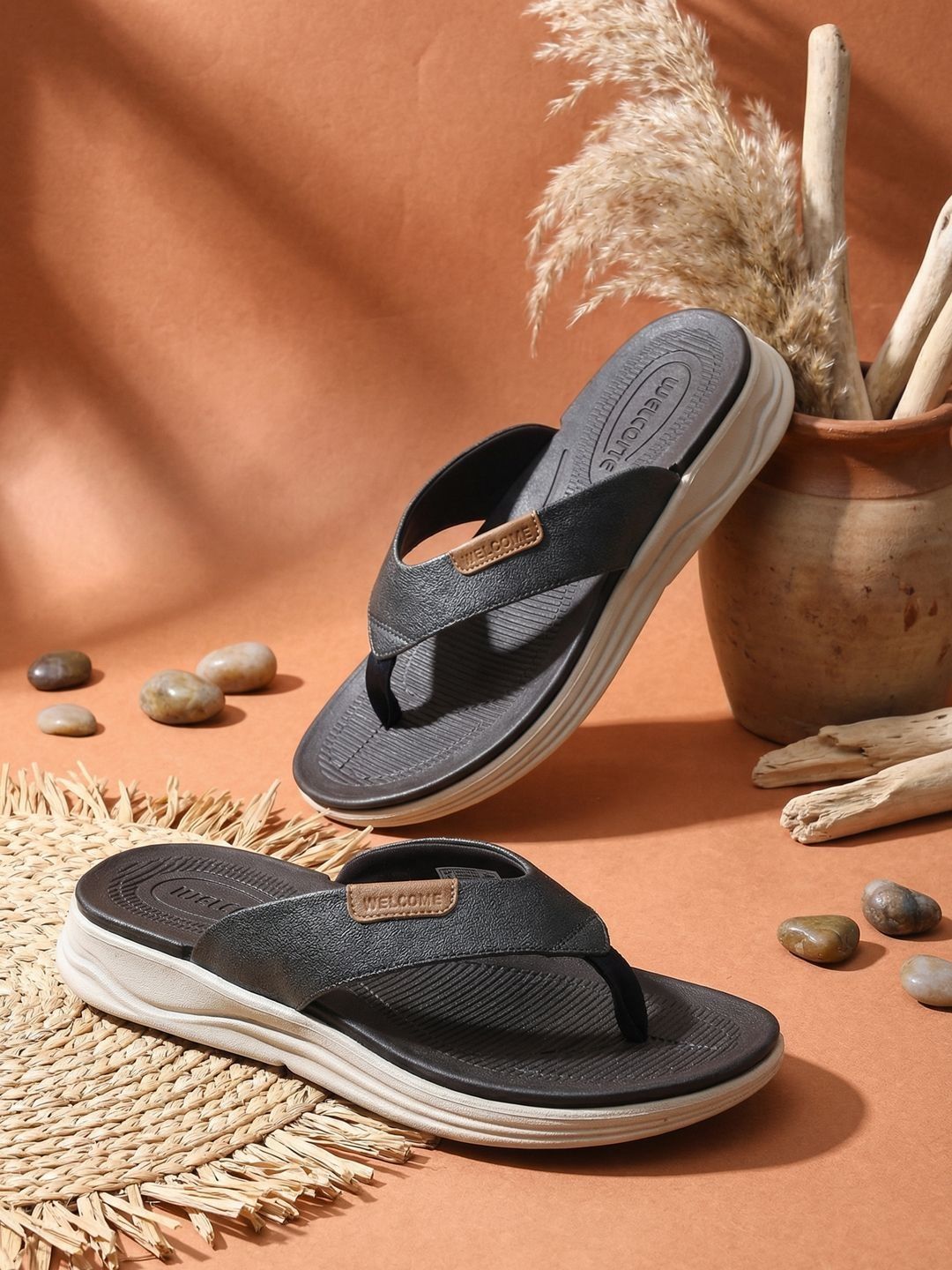 WELCOME Men Thong Flip-Flops