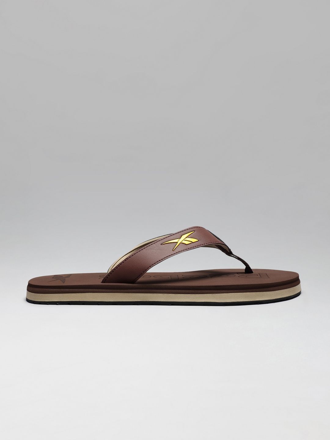 Reebok Men Brand Logo Printed Thongs Flip Flops