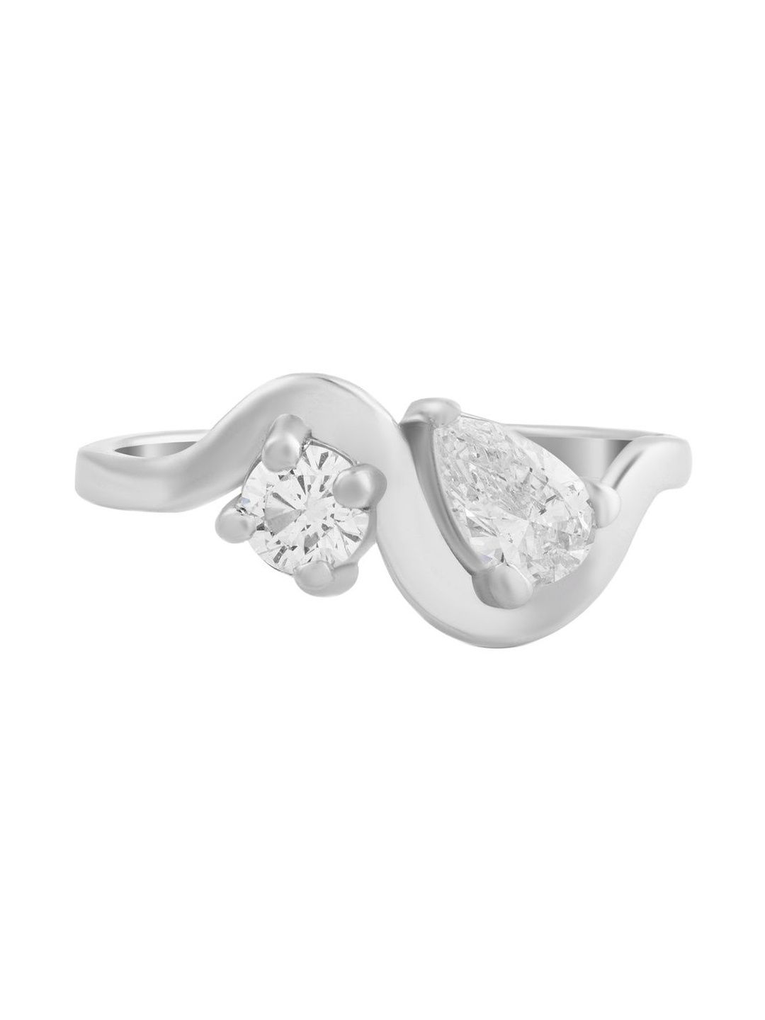 DAZZLING CONCEPTS 925 Sterling Silver Luna & Sol Ring