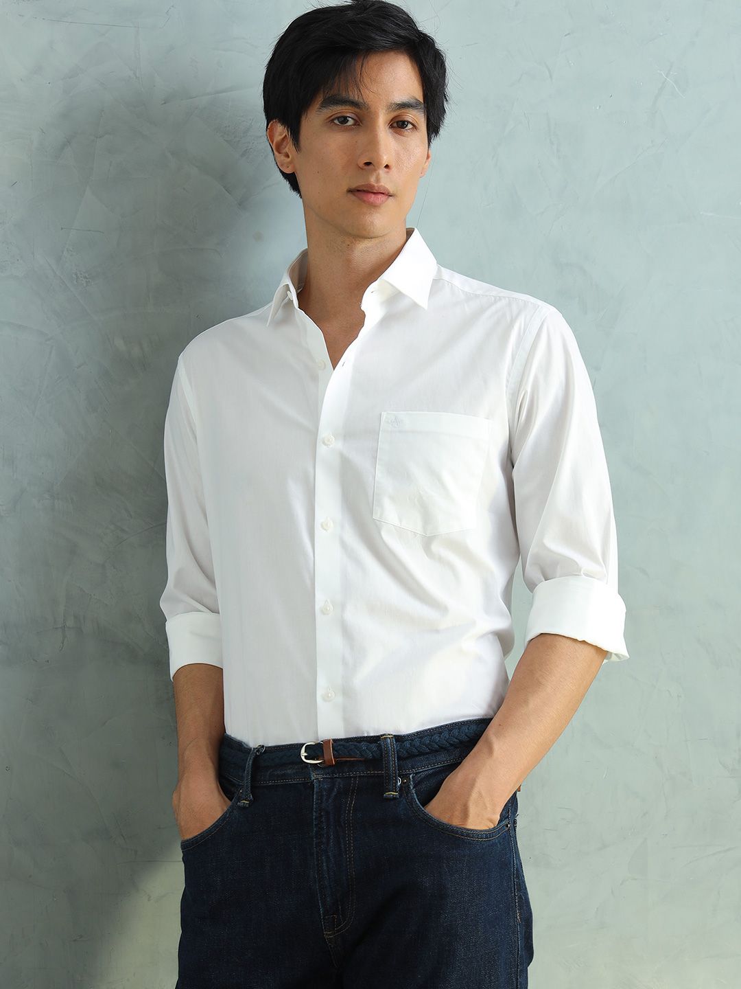 Arrow Pure Cotton Manhattan Slim Fit Formal Shirt