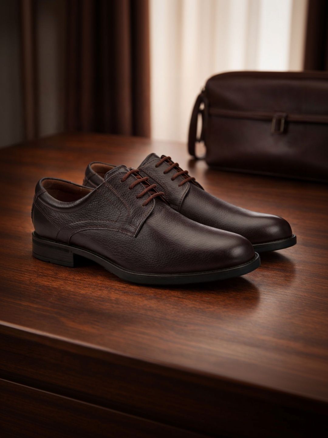 Florsheim Men Solid Formal Derby Shoes