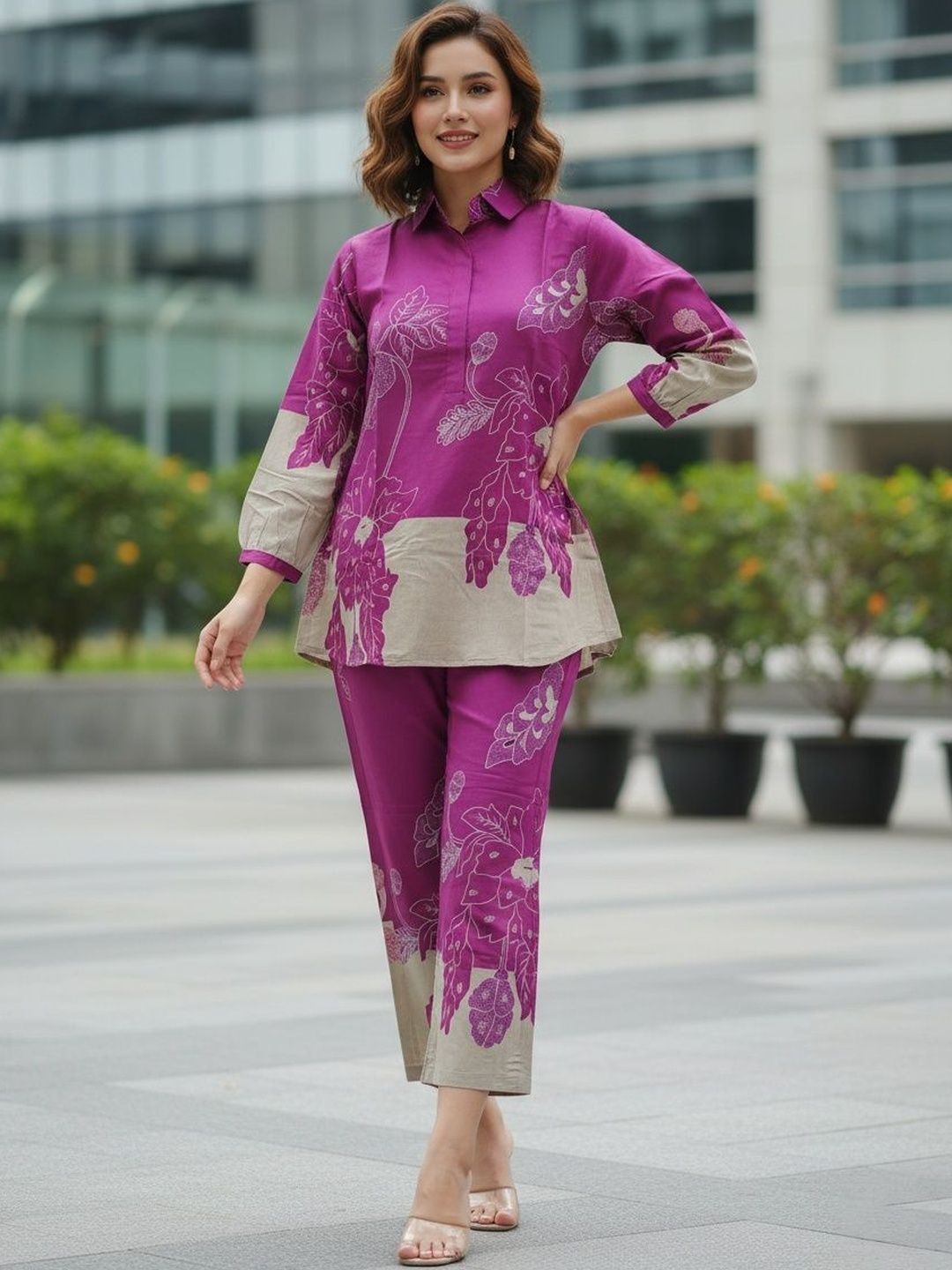 SZN Printed Shirt with Trousers