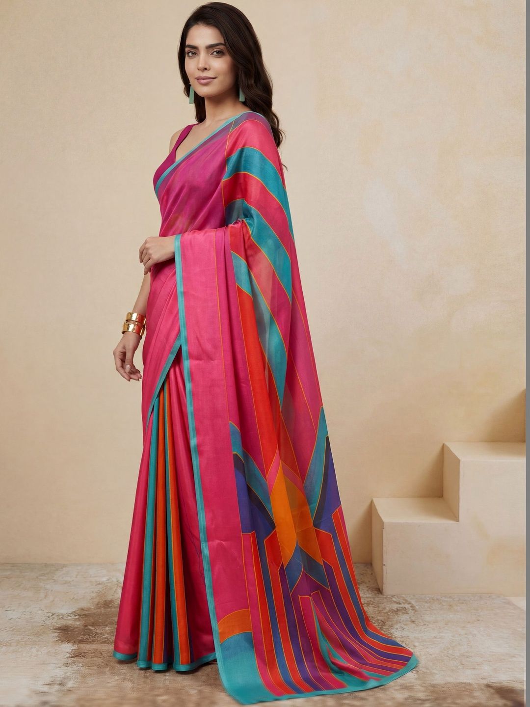 Satya Paul Satya Paul Silk Blend Saree