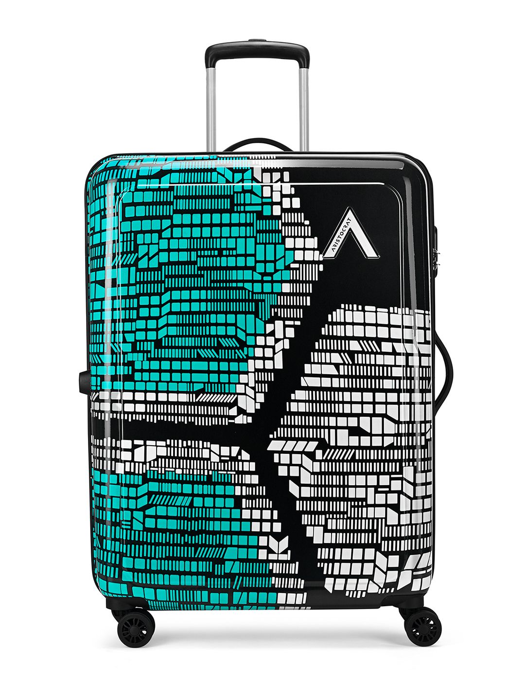 Aristocrat Aristocrat Bruce Blue Large Hard Luggage 73cm Check-in Trolley 8-Wheel & Combination Lock