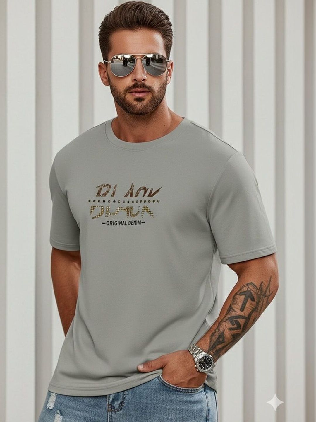 R.Code by The Roadster Life Co. Men Typography Printed T-shirt