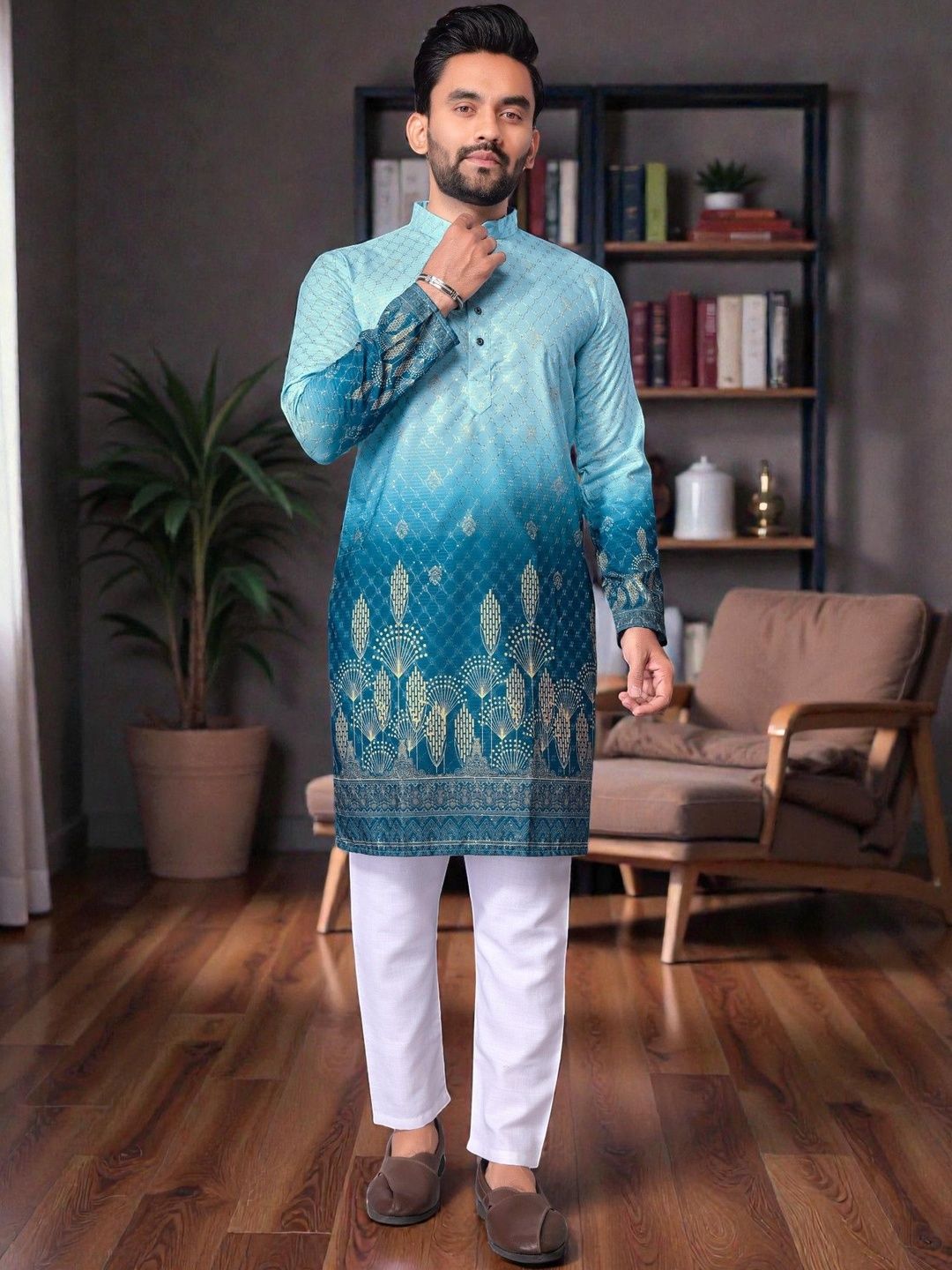 MAITHILI CREATION Men Embroidered Kurta