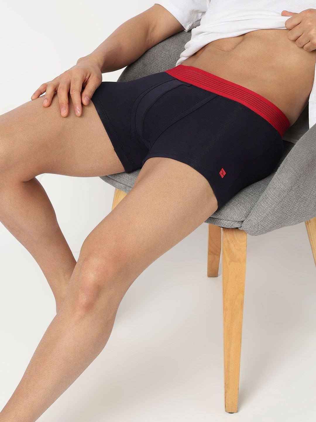 UnderJeans by Spykar Pack of 2 Cotton Blend Solid Trunks