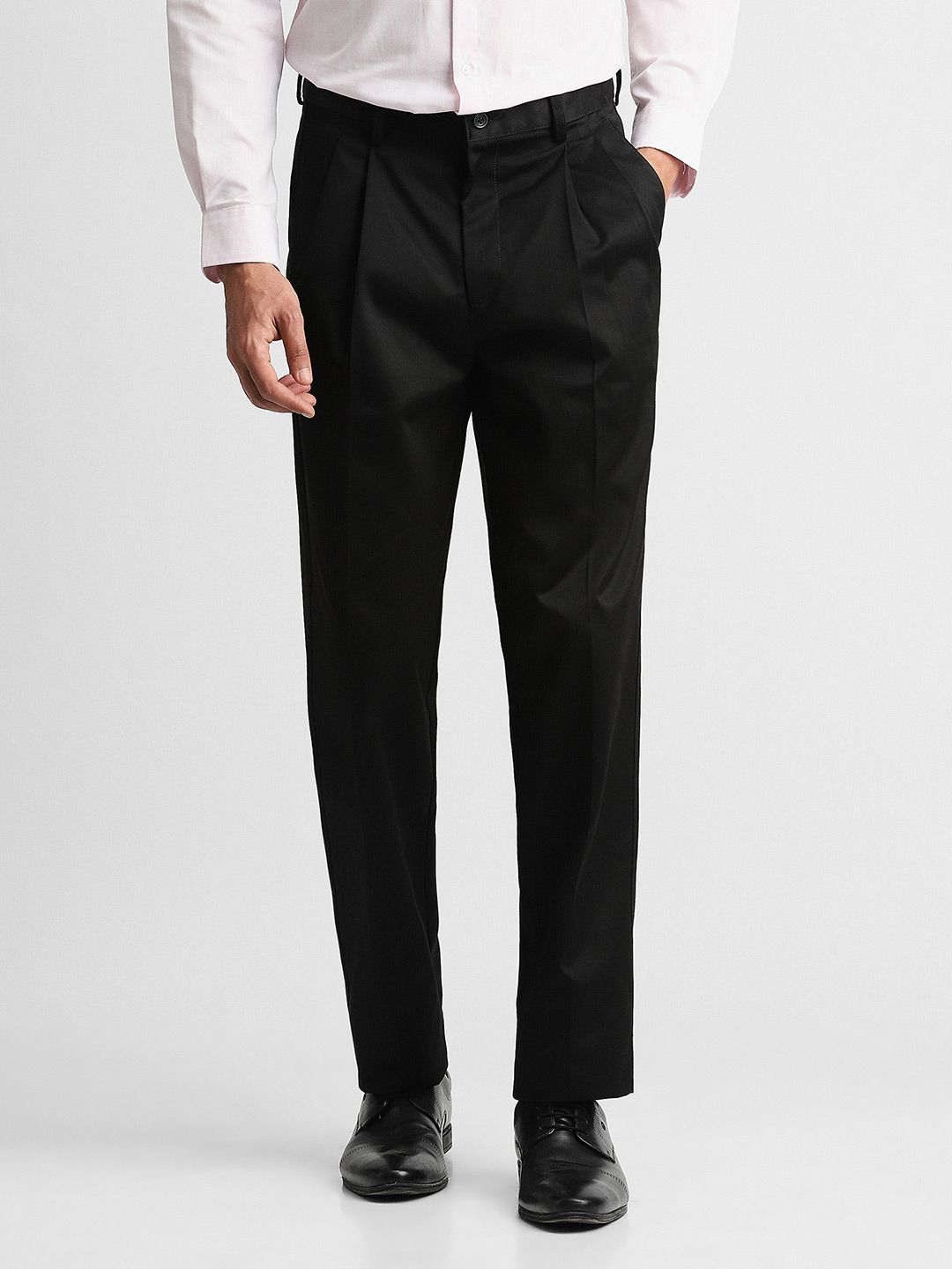 Peter England Casuals Men Pleated Trousers