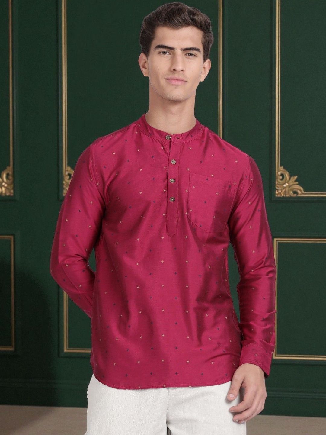 Kryptic Men Ethnic Motifs Printed Kurta