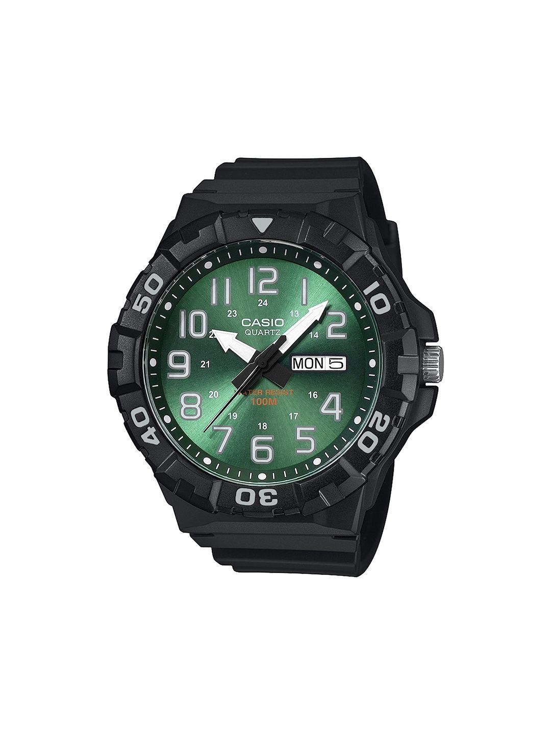 CASIO Unisex Dial & Straps Analogue Date Aperture Watch A2490