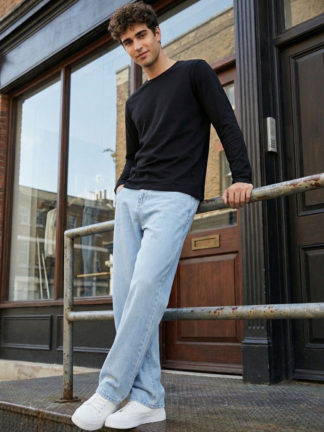 Buy Encrypt Men Classic Mid-Rise Light Fade Stretchable Jeans