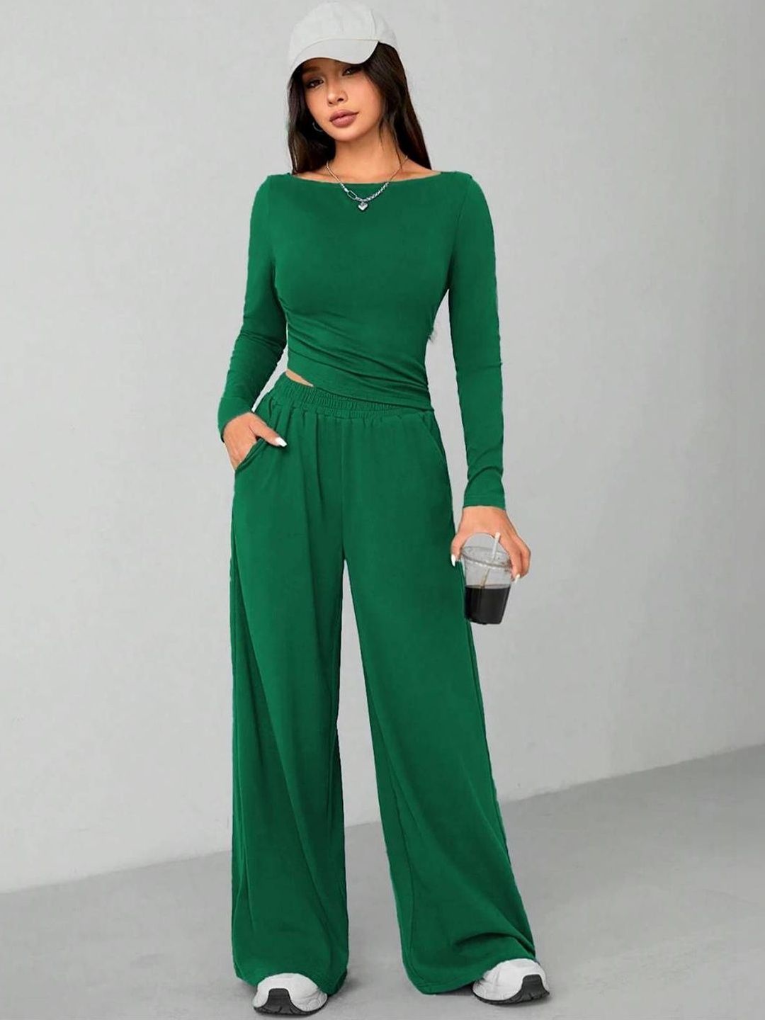 Stylecast X Kotty Solid Top with Palazzos