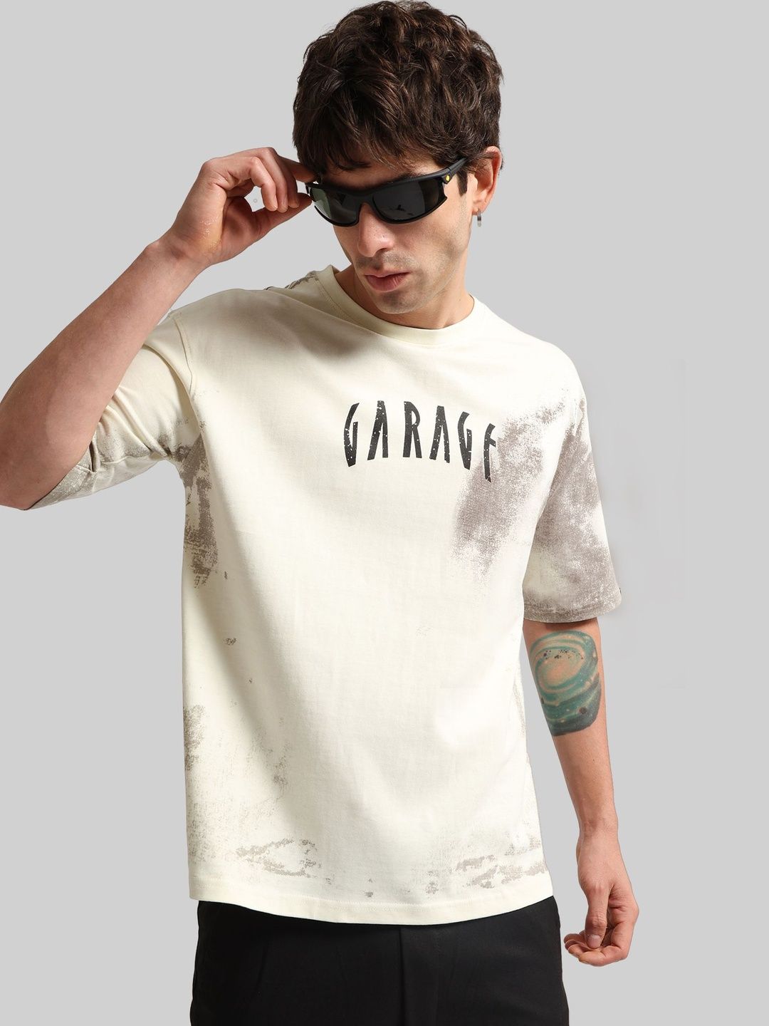 Maniac Men Typography Dyed T-shirt