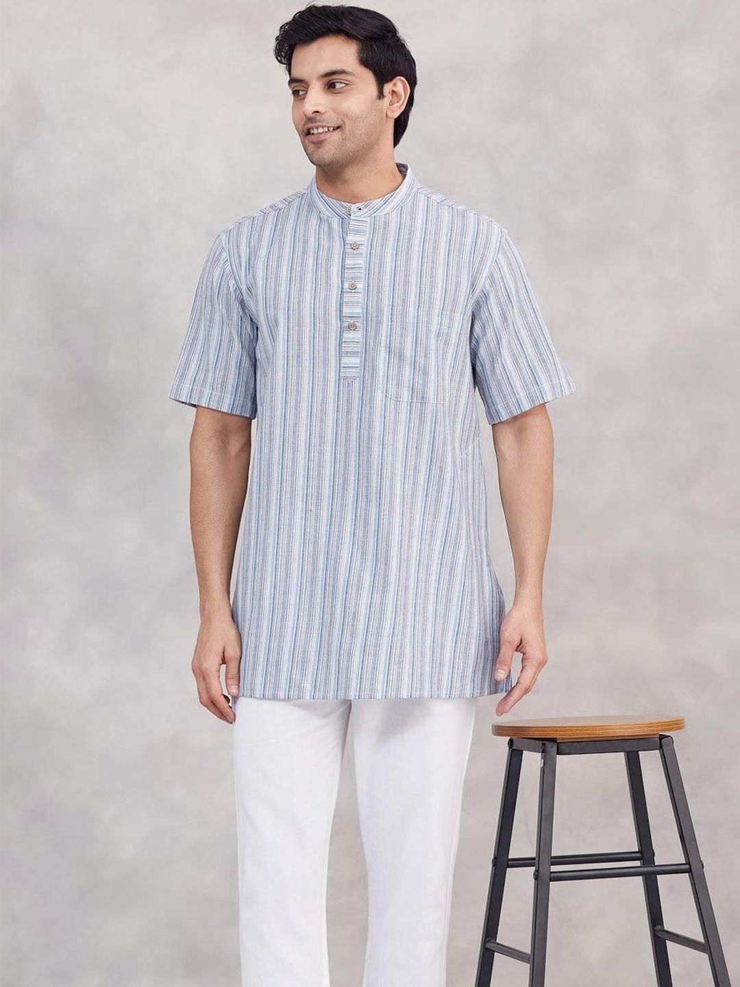 Fabindia Men Striped Kurta
