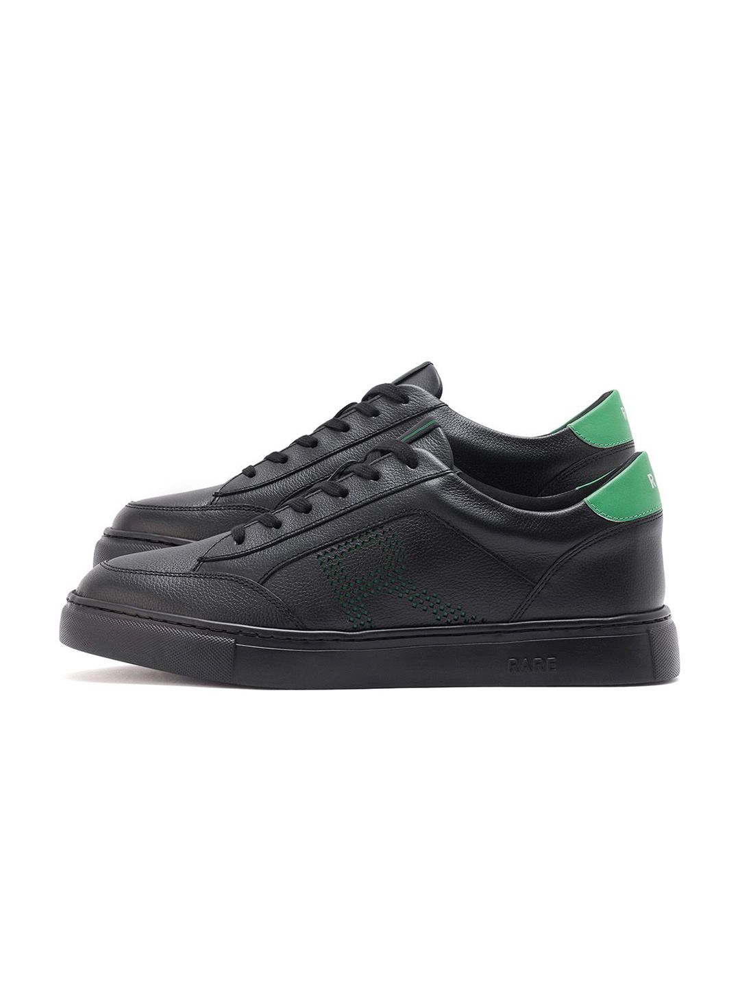 RARE RABBIT Men Lace-Up Leather Sneakers