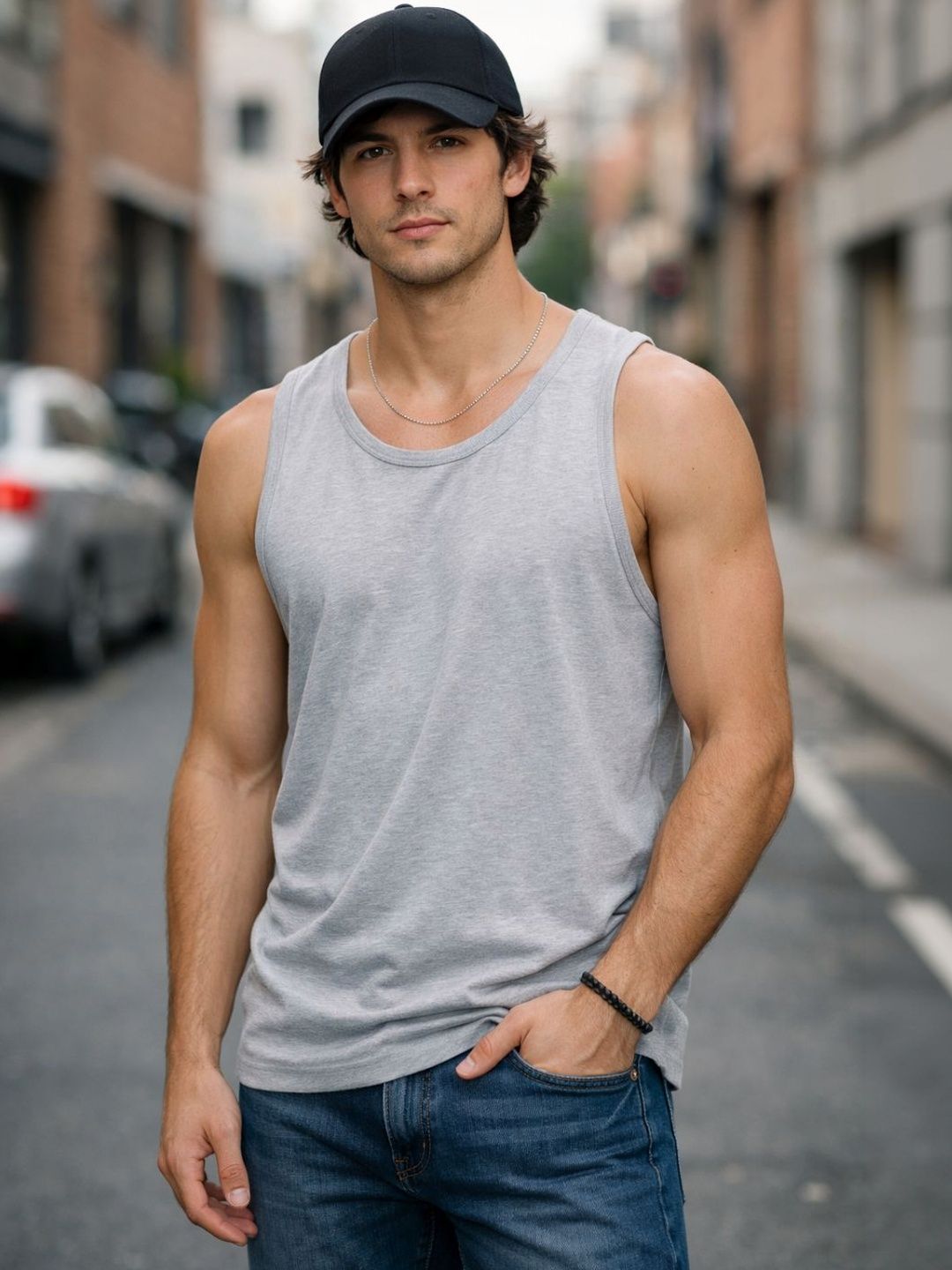 Diwazzo Cotton Blend Tank