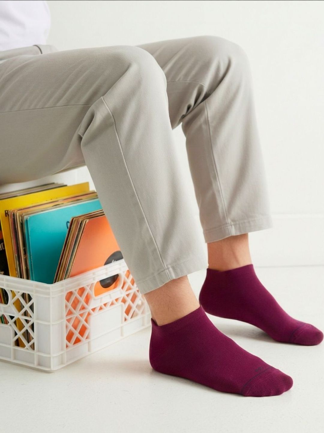 Dynamocks Unisex Cotton Ankle Length Socks