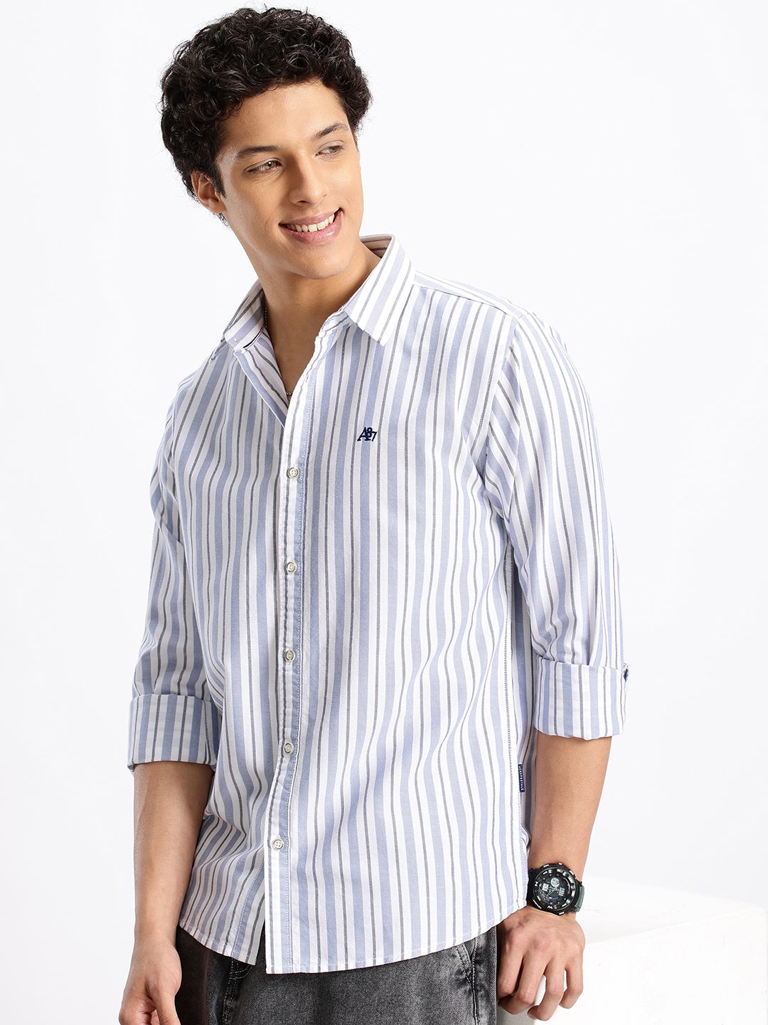 Aeropostale Striped Pure Cotton Casual Shirt