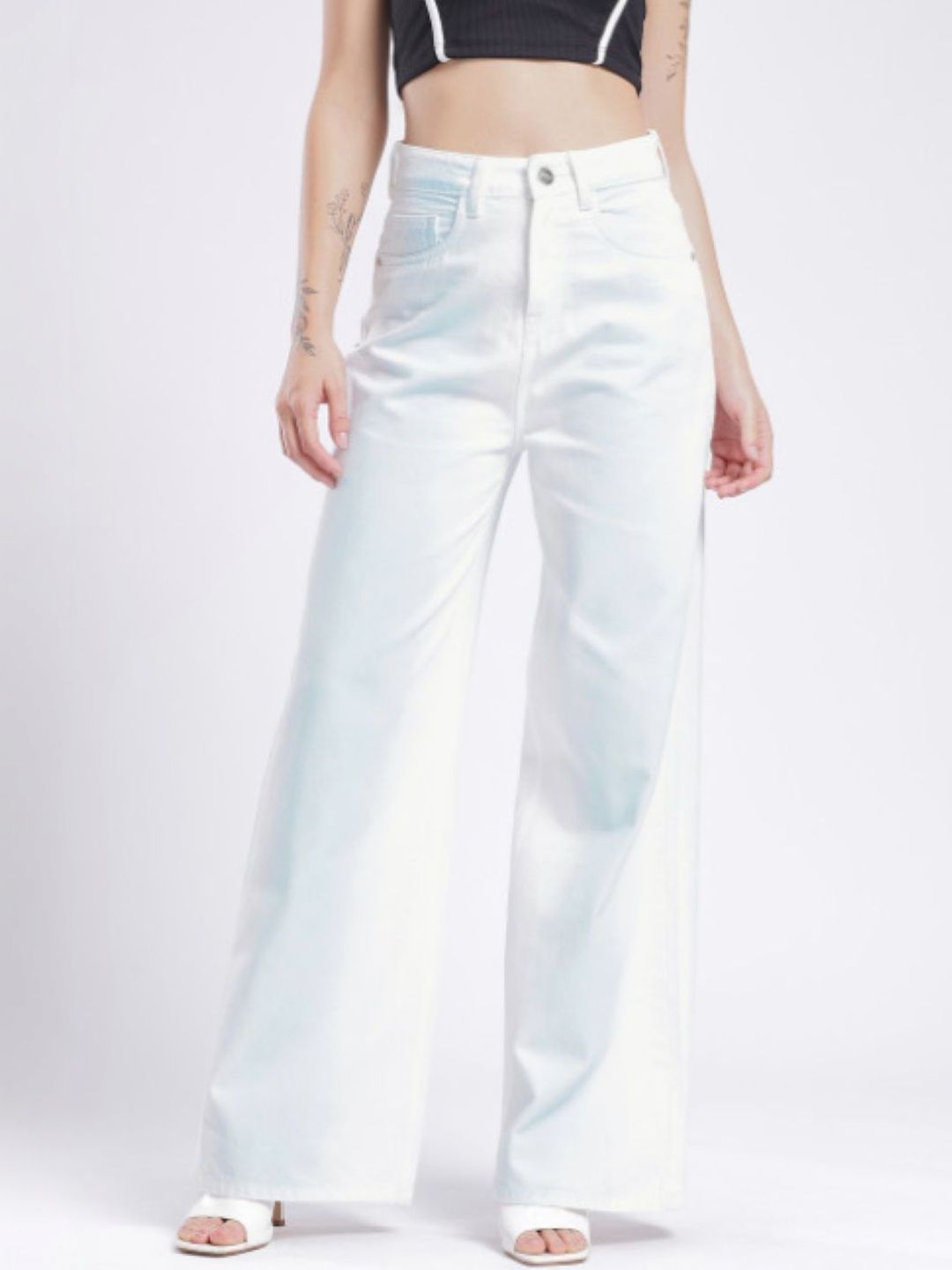 Mast & Harbour Mast & Harbour Women Classic Regular Fit Mid-Rise Stretchable Jeans