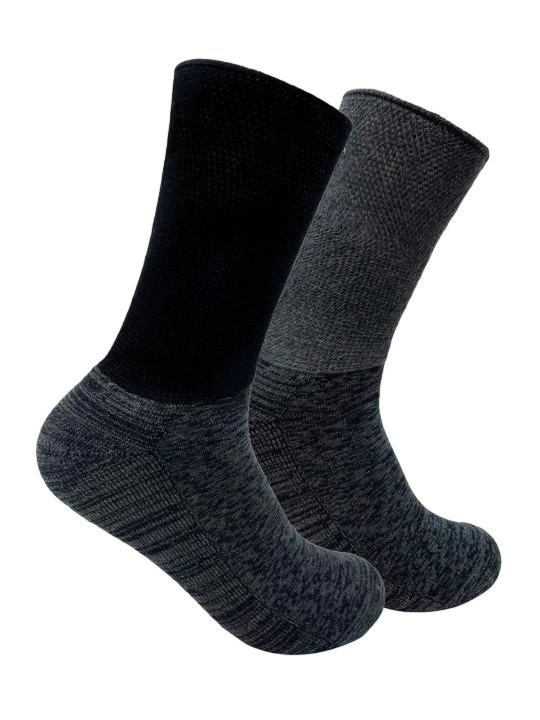 Mint & Oak Men Pack of 2 Cotton Blend Assorted Colourblocked Calf Length Socks