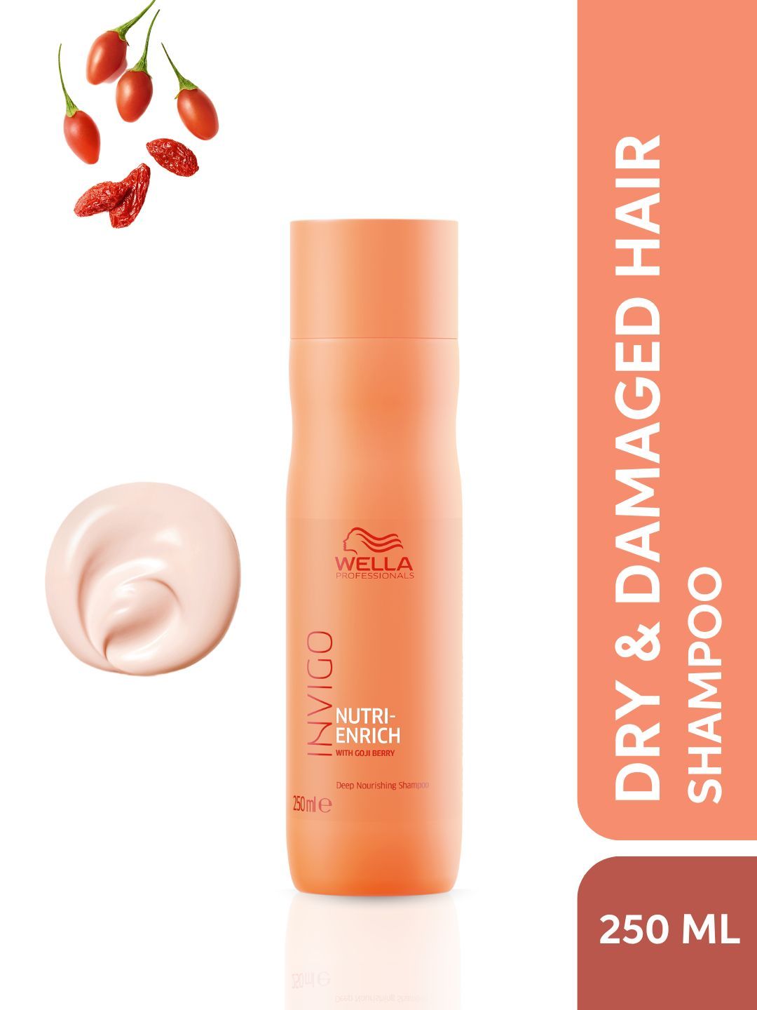 WELLA PROFESSIONALS Invigo Nutri Enrich Shampoo for Frizzy & Dry-Damaged Hair - 250ml