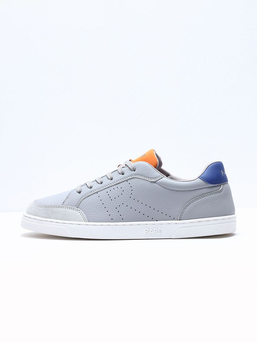 RARE RABBIT Men Perforations Suede Sneakers