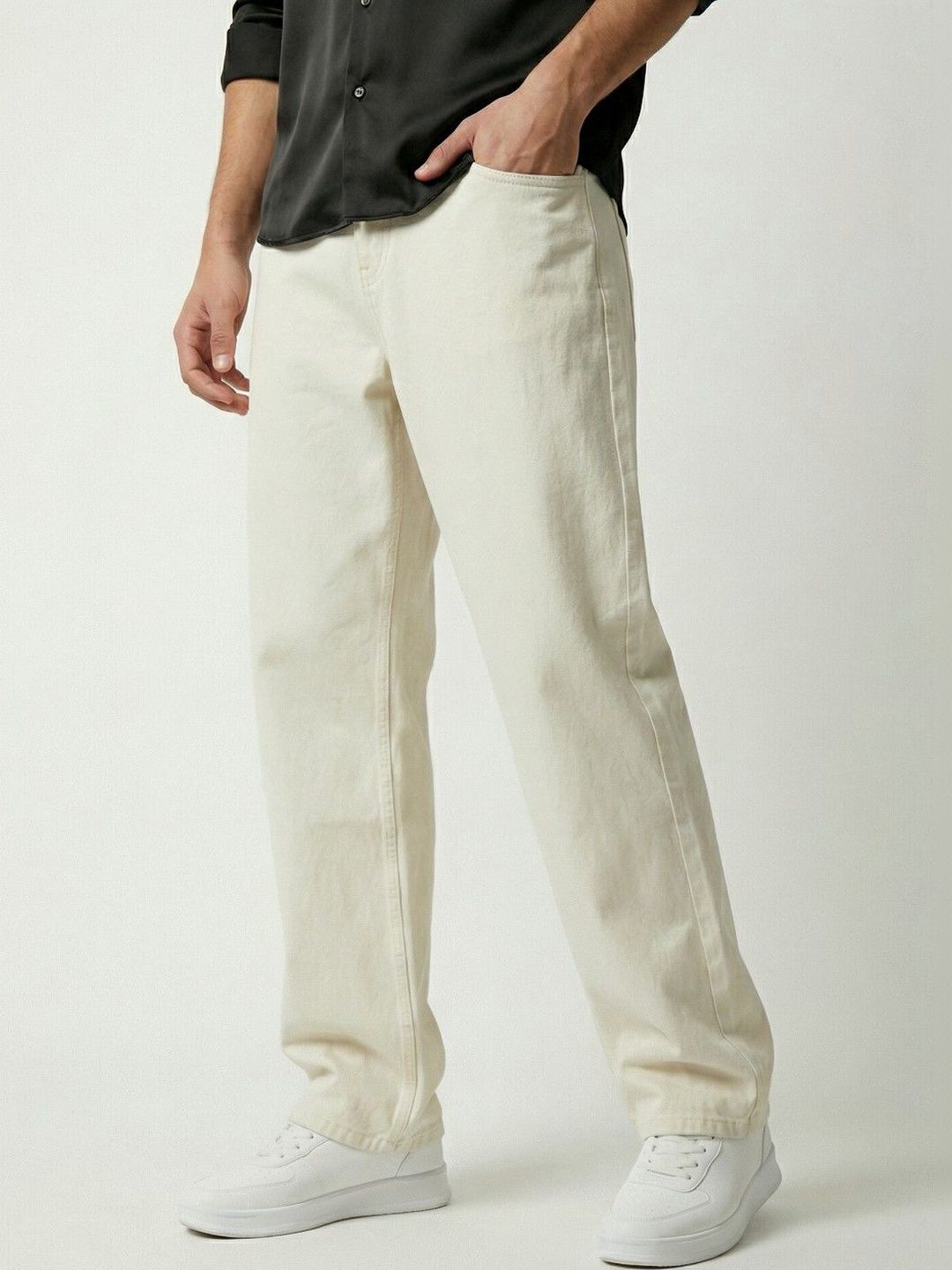 Men Mid-Rise Jeans Encrypt Men Classic Mid-Rise Stretchable Jeans
