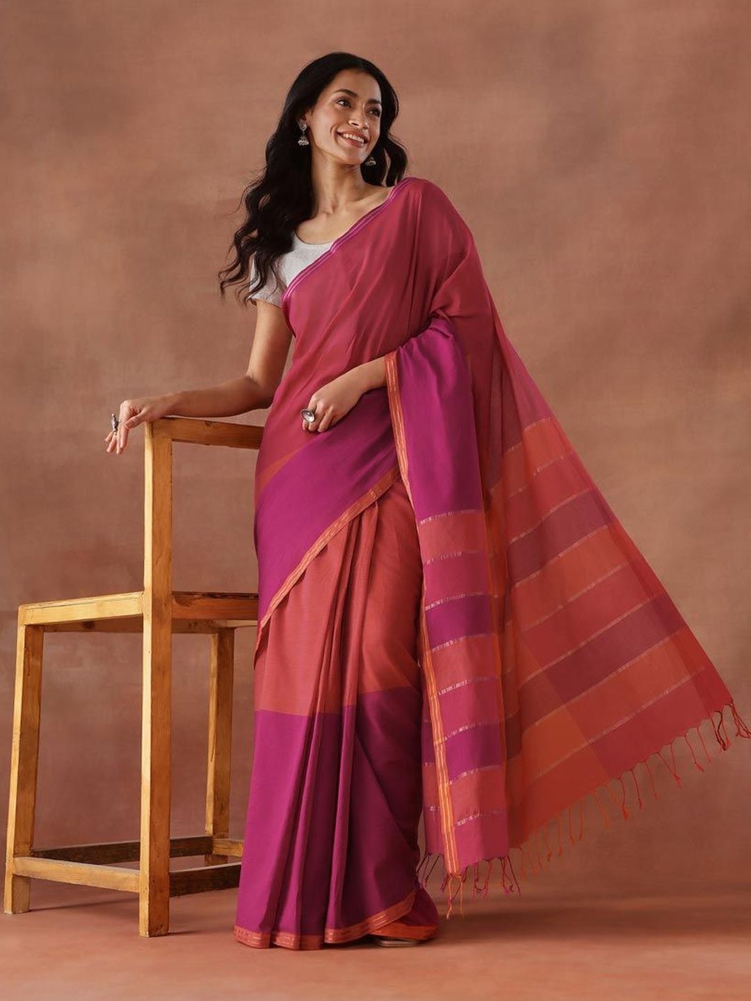 Fabindia Fabindia Woven Design Pure Cotton Saree