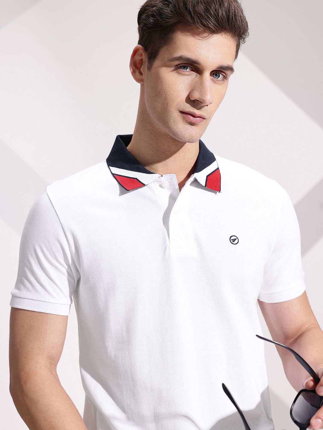 INVICTUS Polo Collar Pure Cotton T-shirt