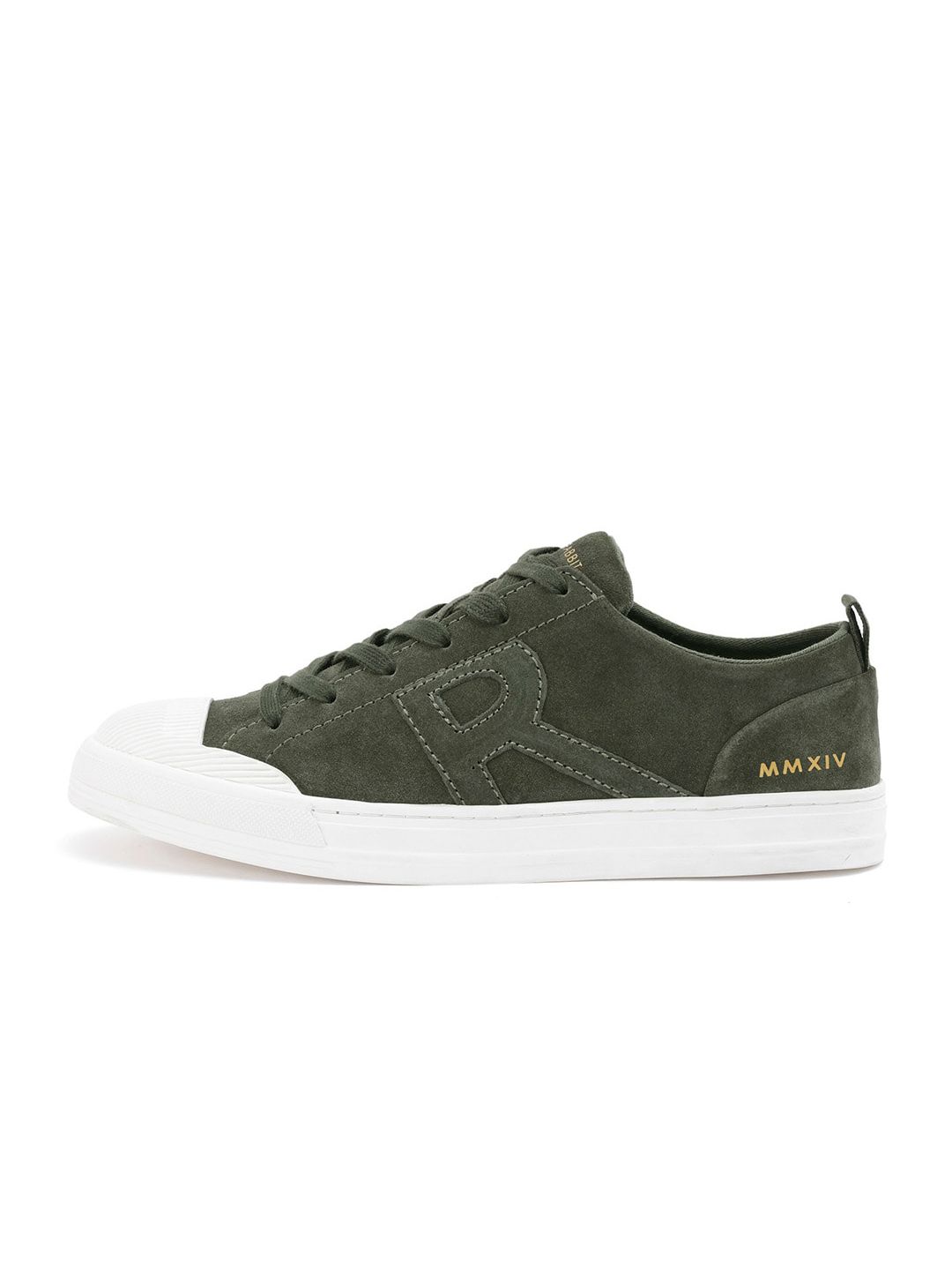 RARE RABBIT Men Sauron Colourblocked Suede Sneakers