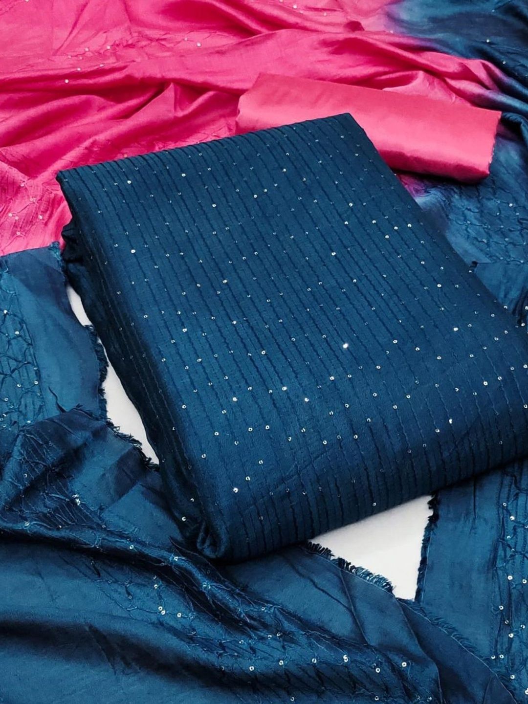 Dhaaga Ghar Embroidered Unstitched Dress Material