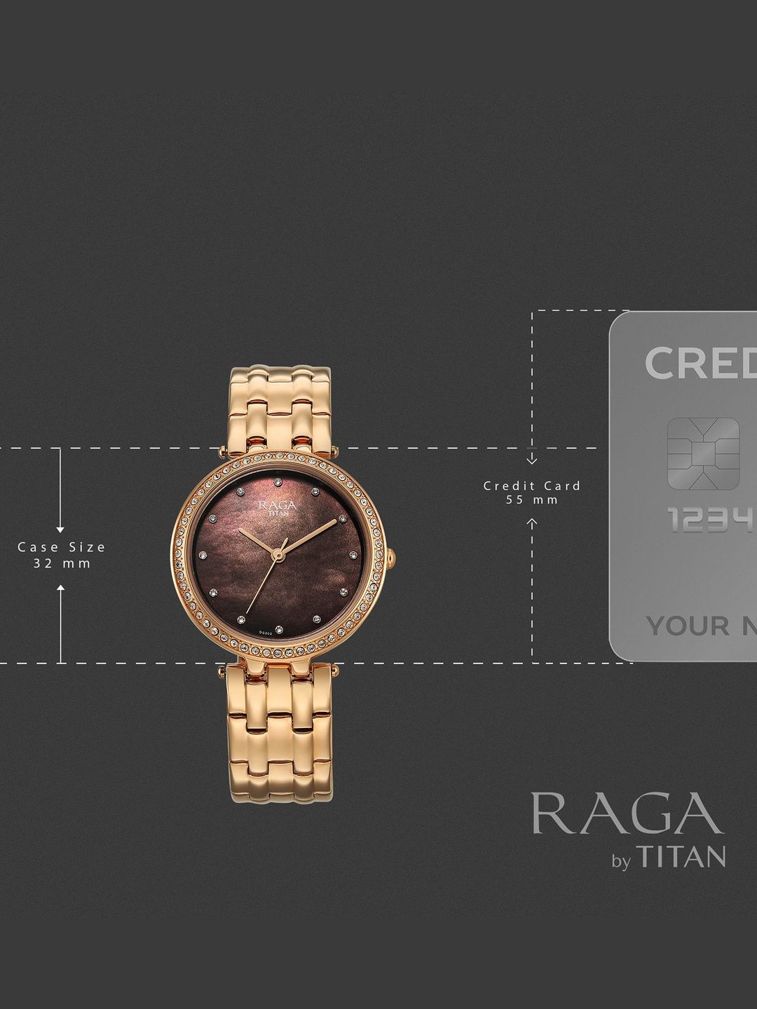 Raga Allure Brown Mother Of Pearl Dial Quartz Analog Watch - 2793WM01