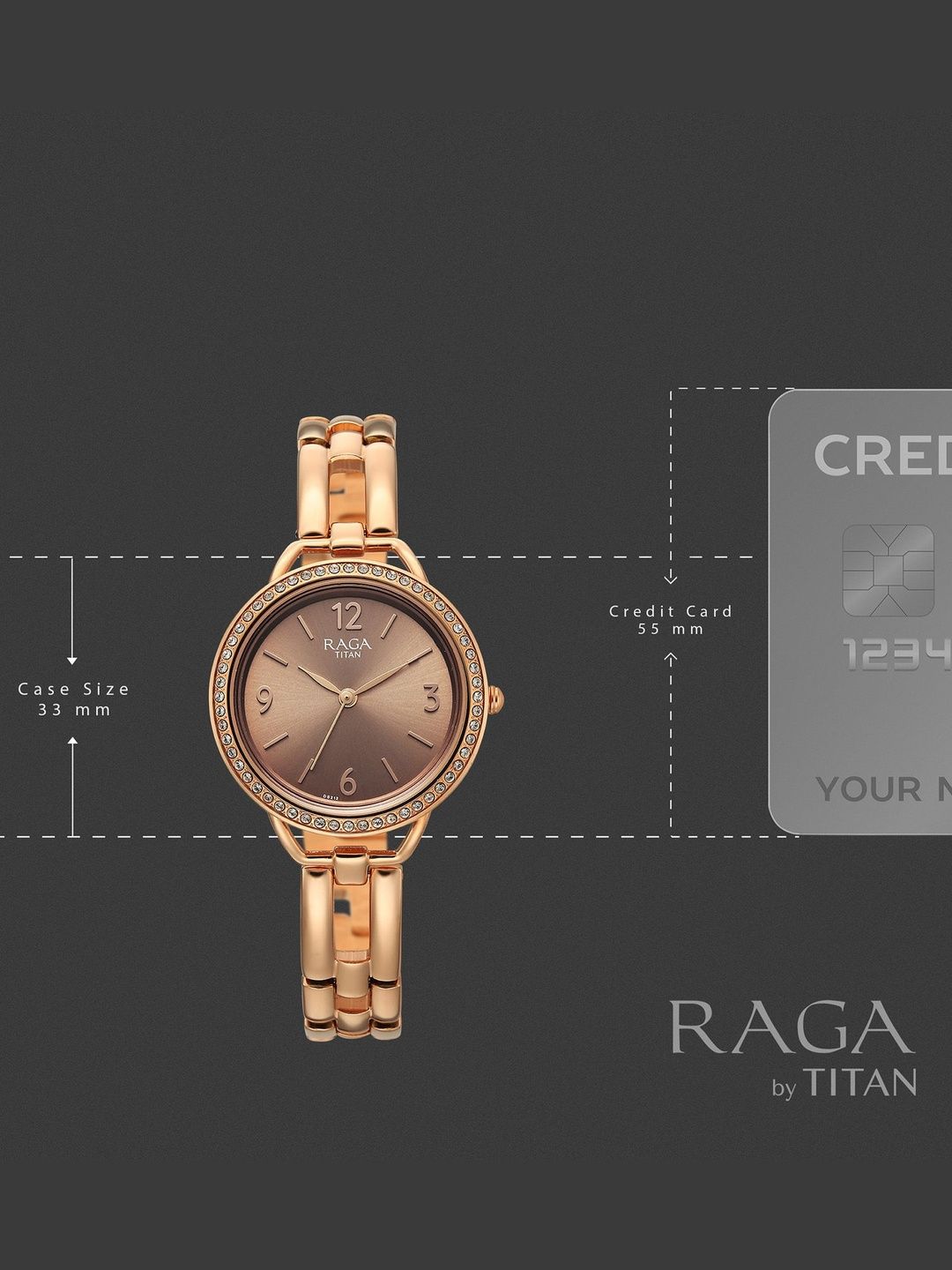 Raga Allure Brown Dial Quartz Analog Watch - 2791WM01