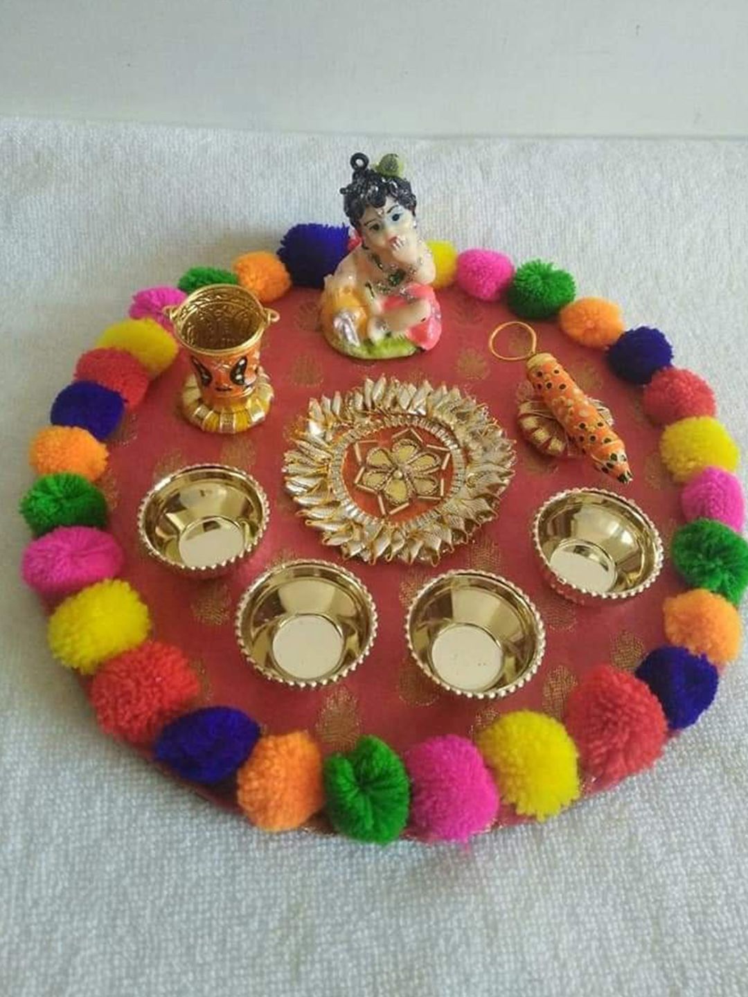 Nutts Red Decoration Plat