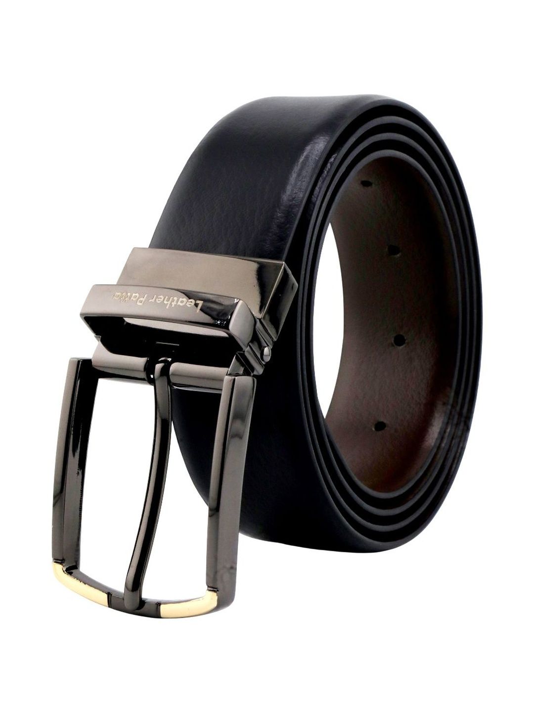 Leather Patta Leather Reversible Formal Belt