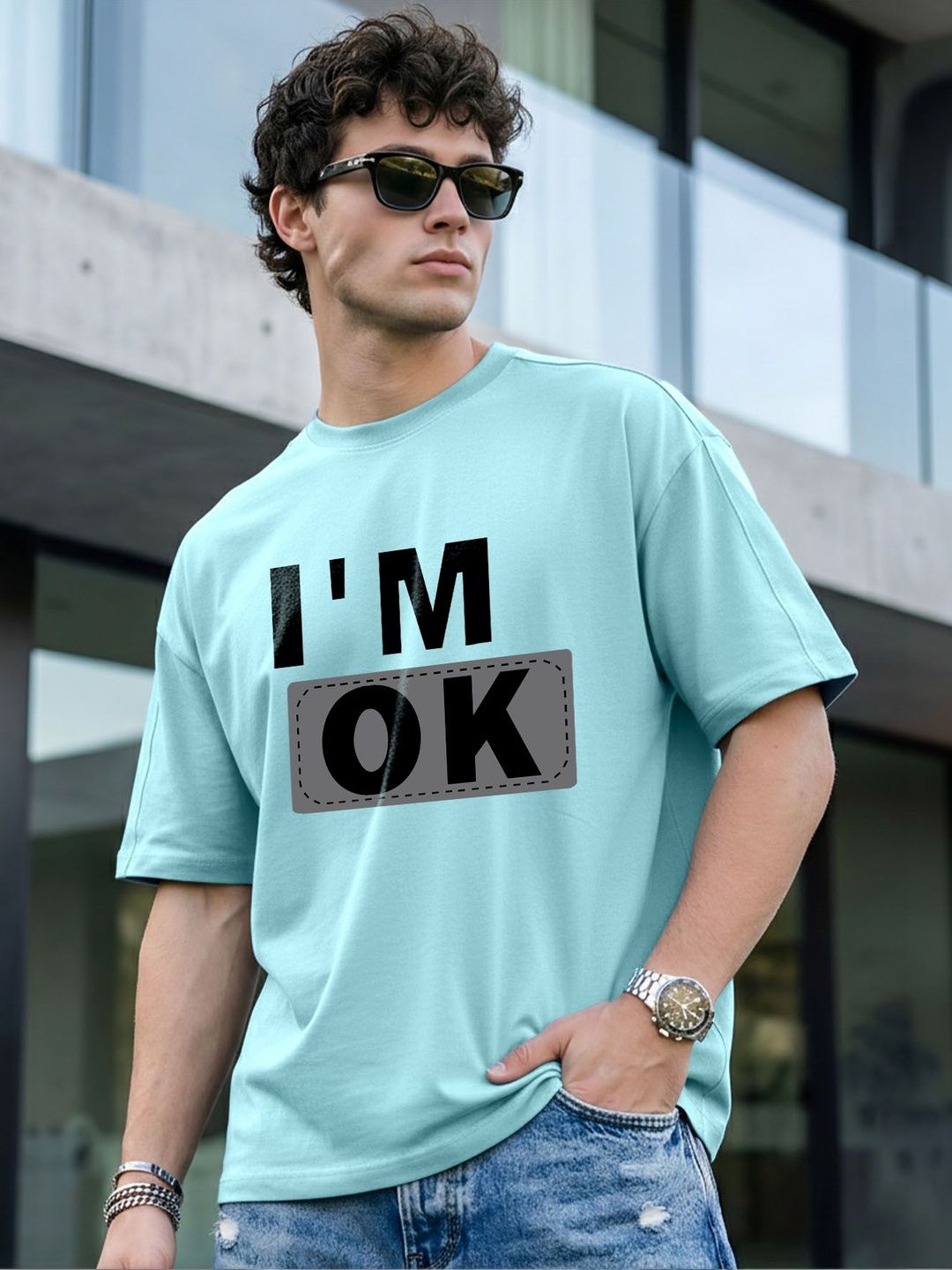 AUSK Men Typography Printed T-shirt