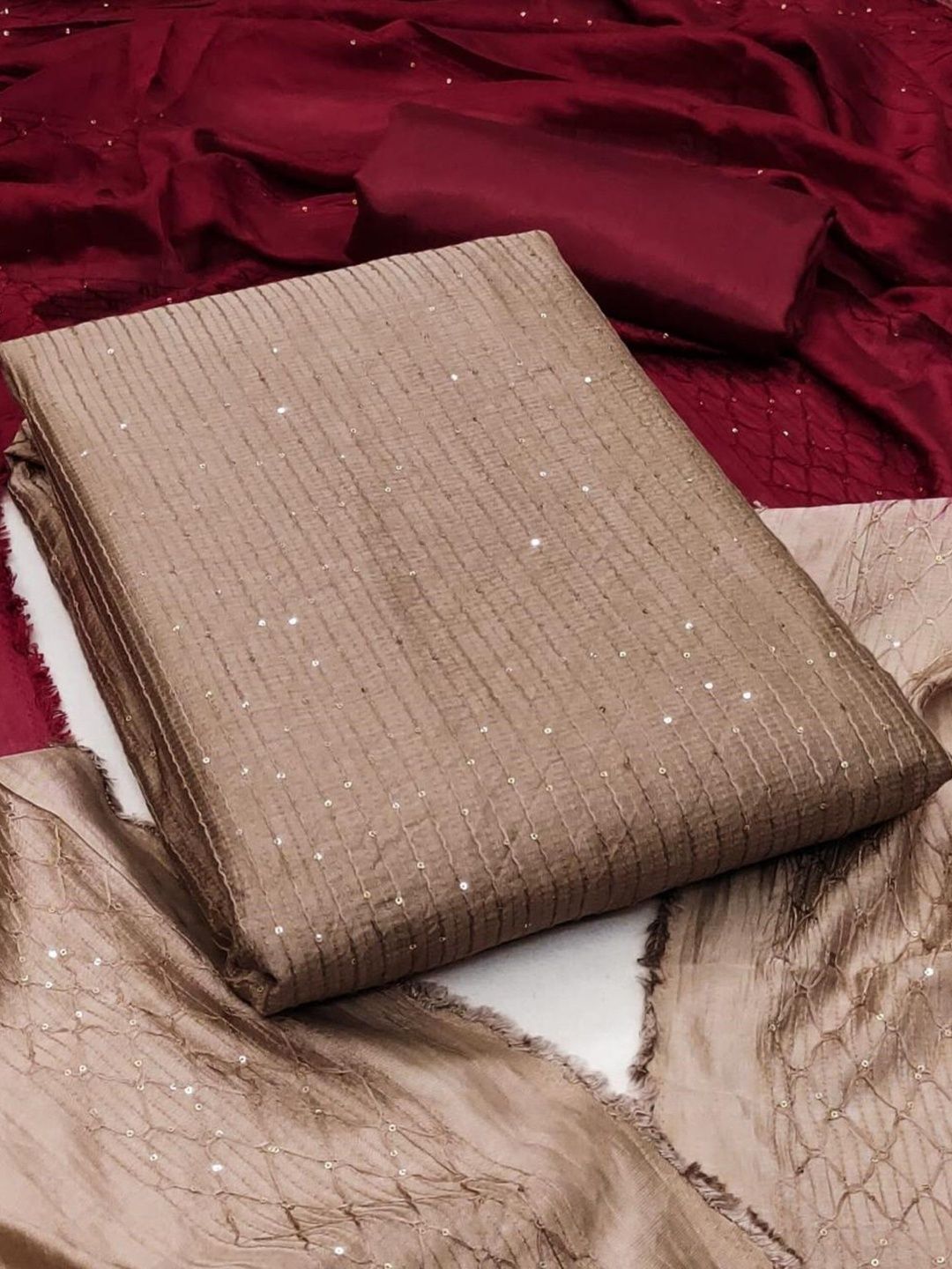 Dhaaga Ghar Embellished Unstitched Dress Material