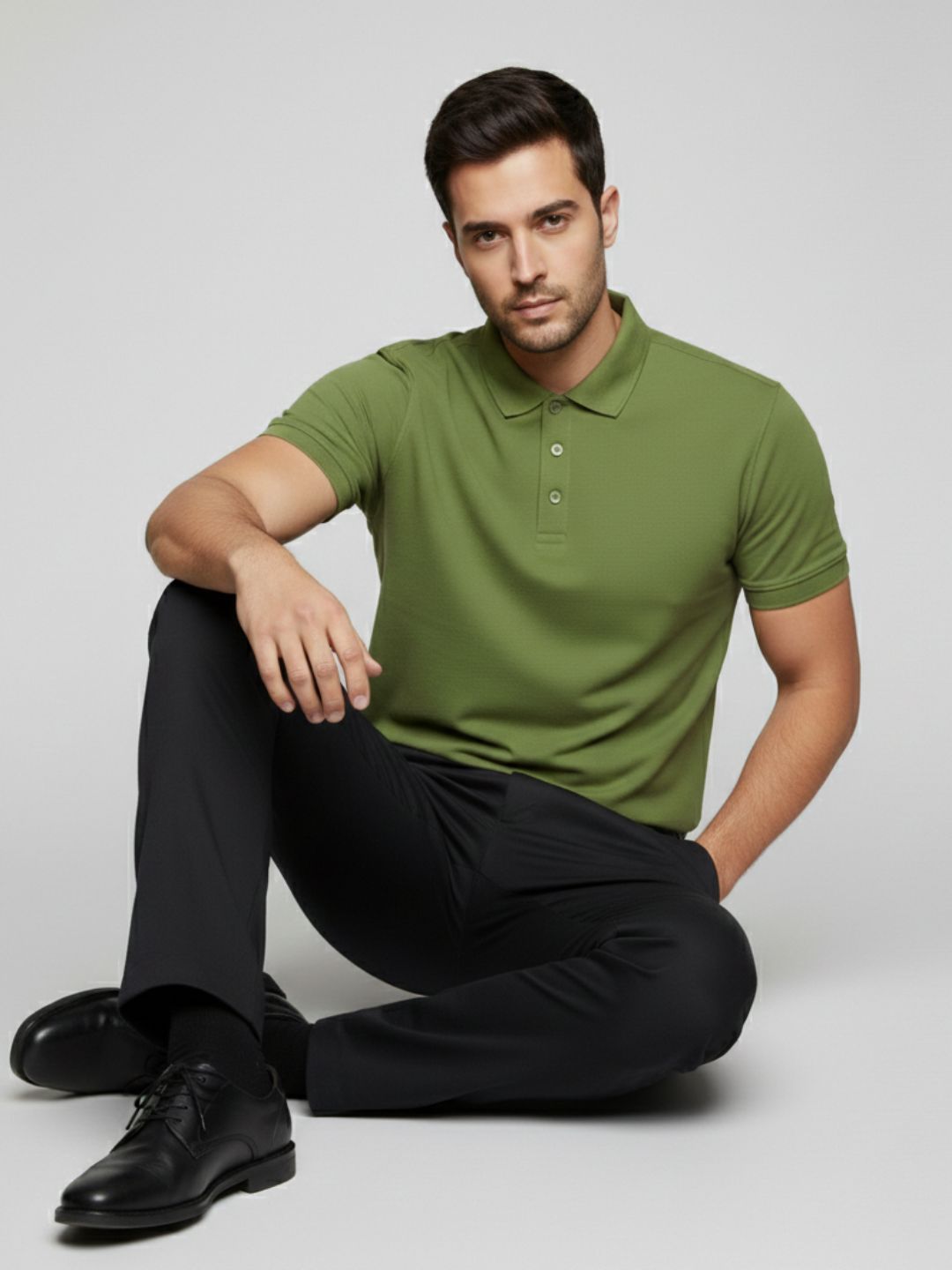 Moda Rapido Men Polo Collar T-shirt