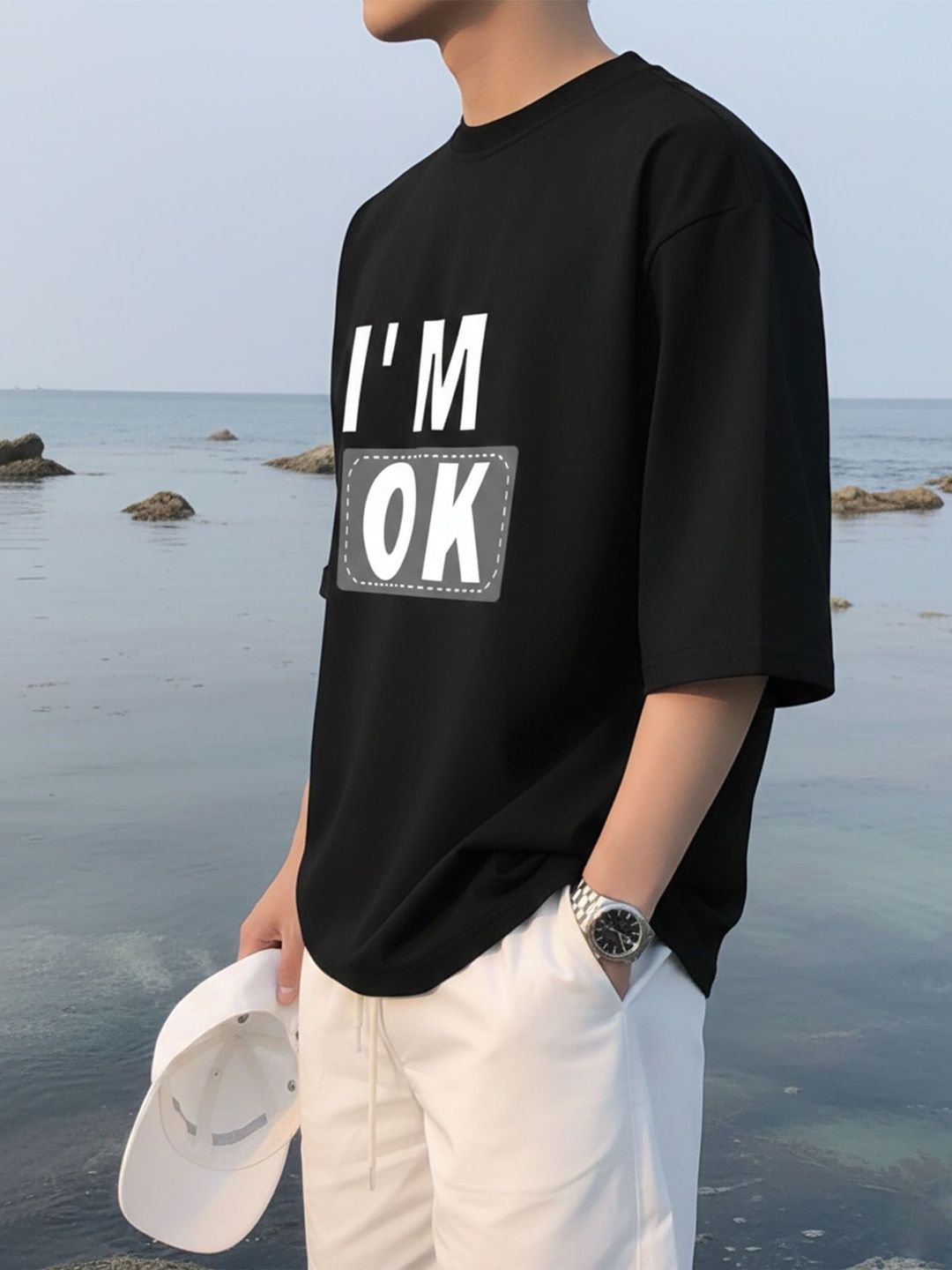AUSK Men Typography Printed T-shirt