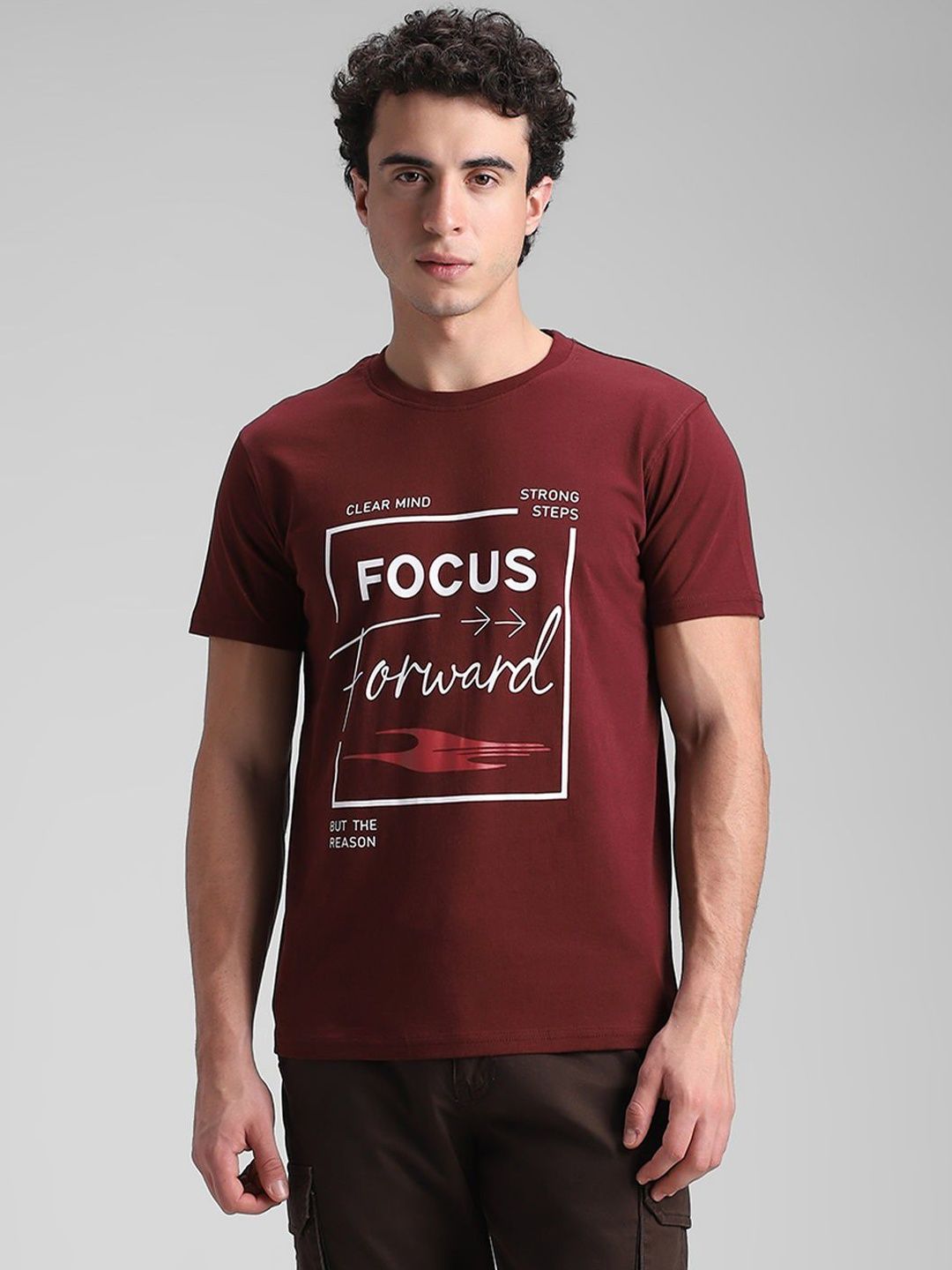 Klub Fox Men Typography Printed T-shirt