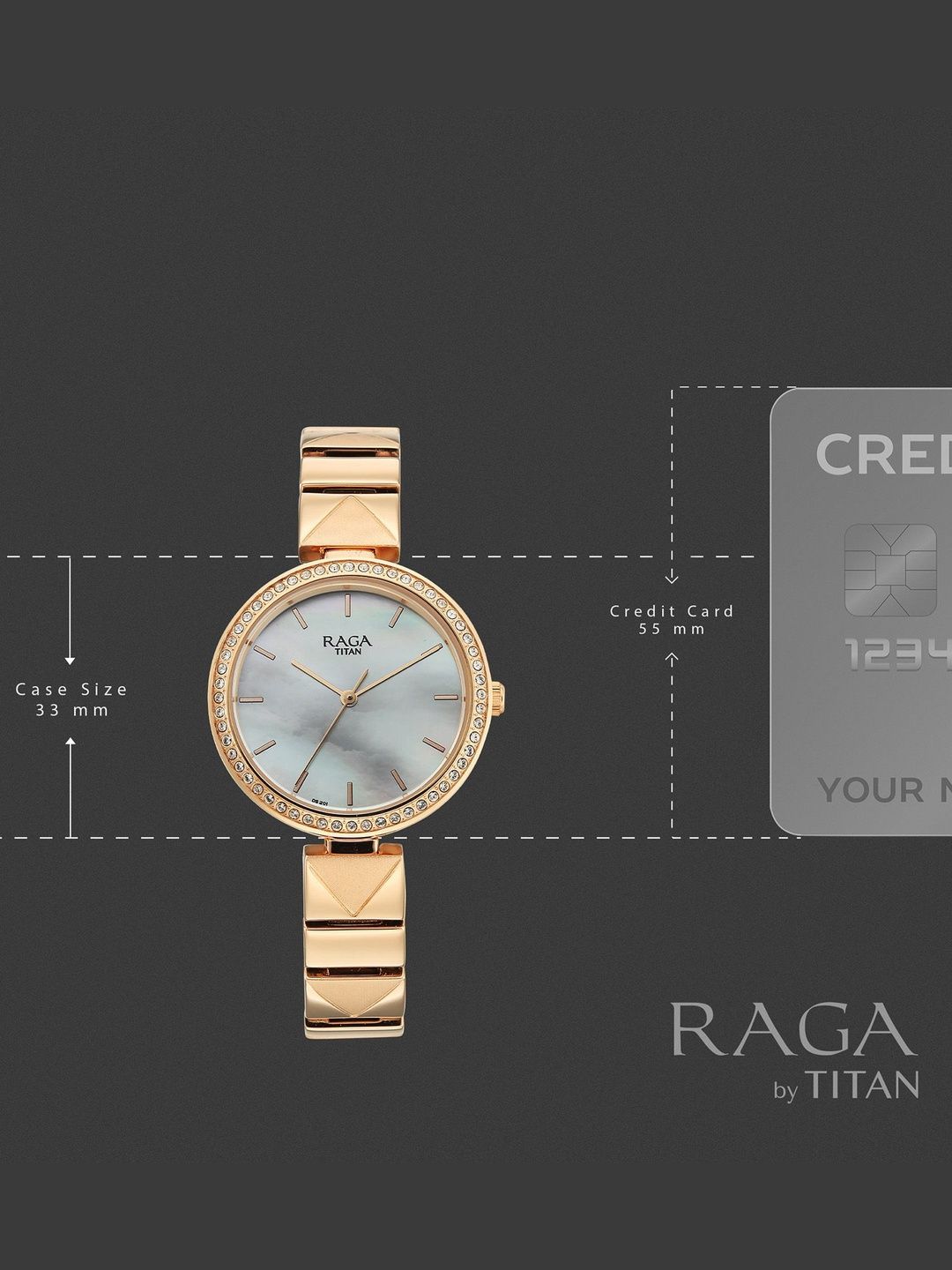 Raga Allure White Mother Of Pearl Dial Quartz Analog Watch - 2787WM01