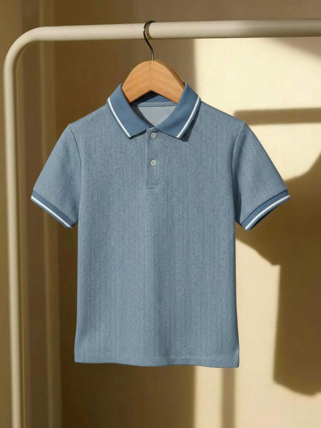 MACK JONNEY Men Polo Collar T-shirt