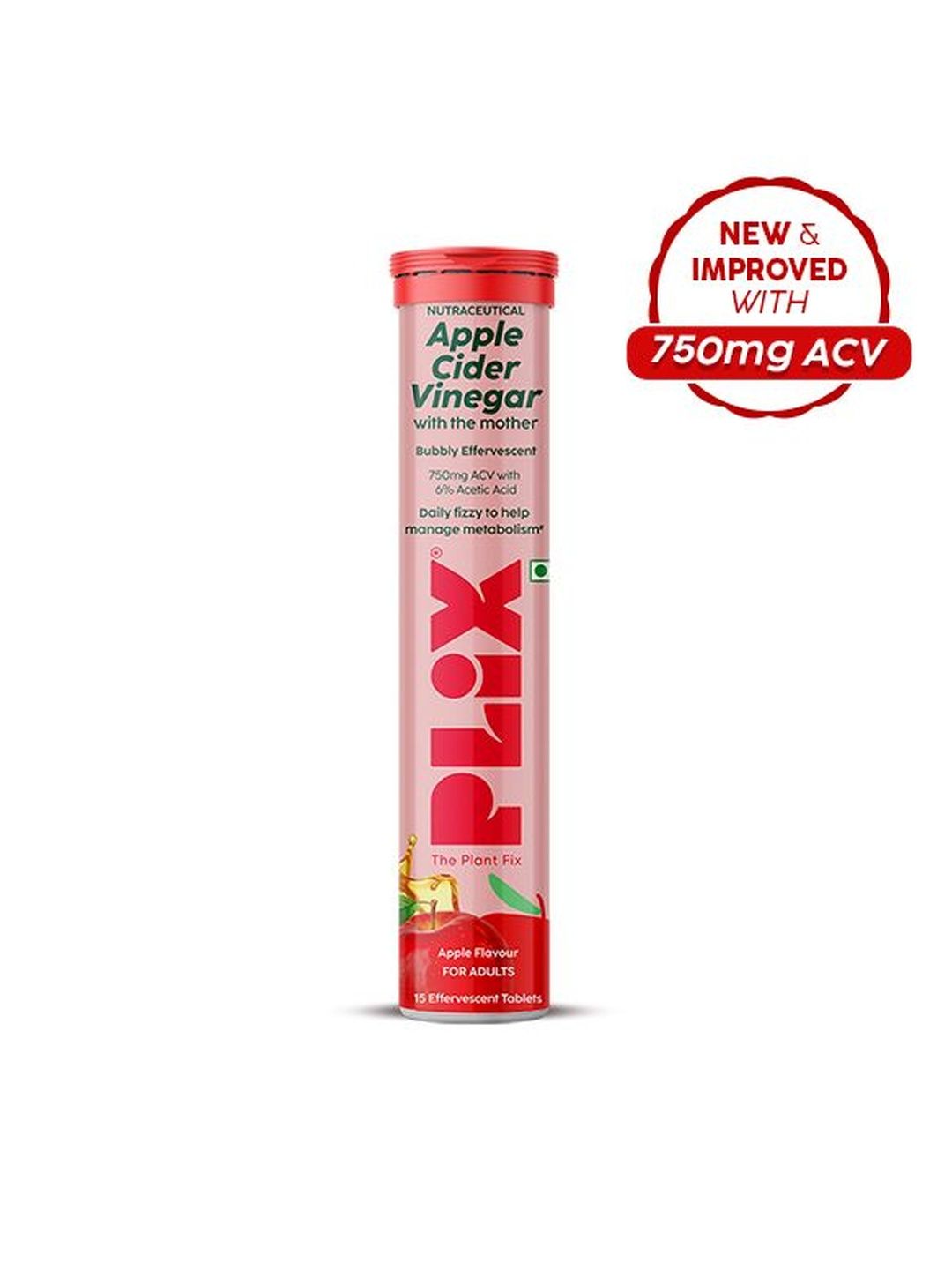 PLIX THE PLANT FIX Apple Cider Vinegar 750mg - 15 Tablets