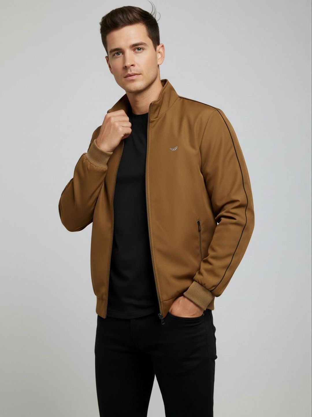WILD COPS Men Windcheater Bomber Jacket